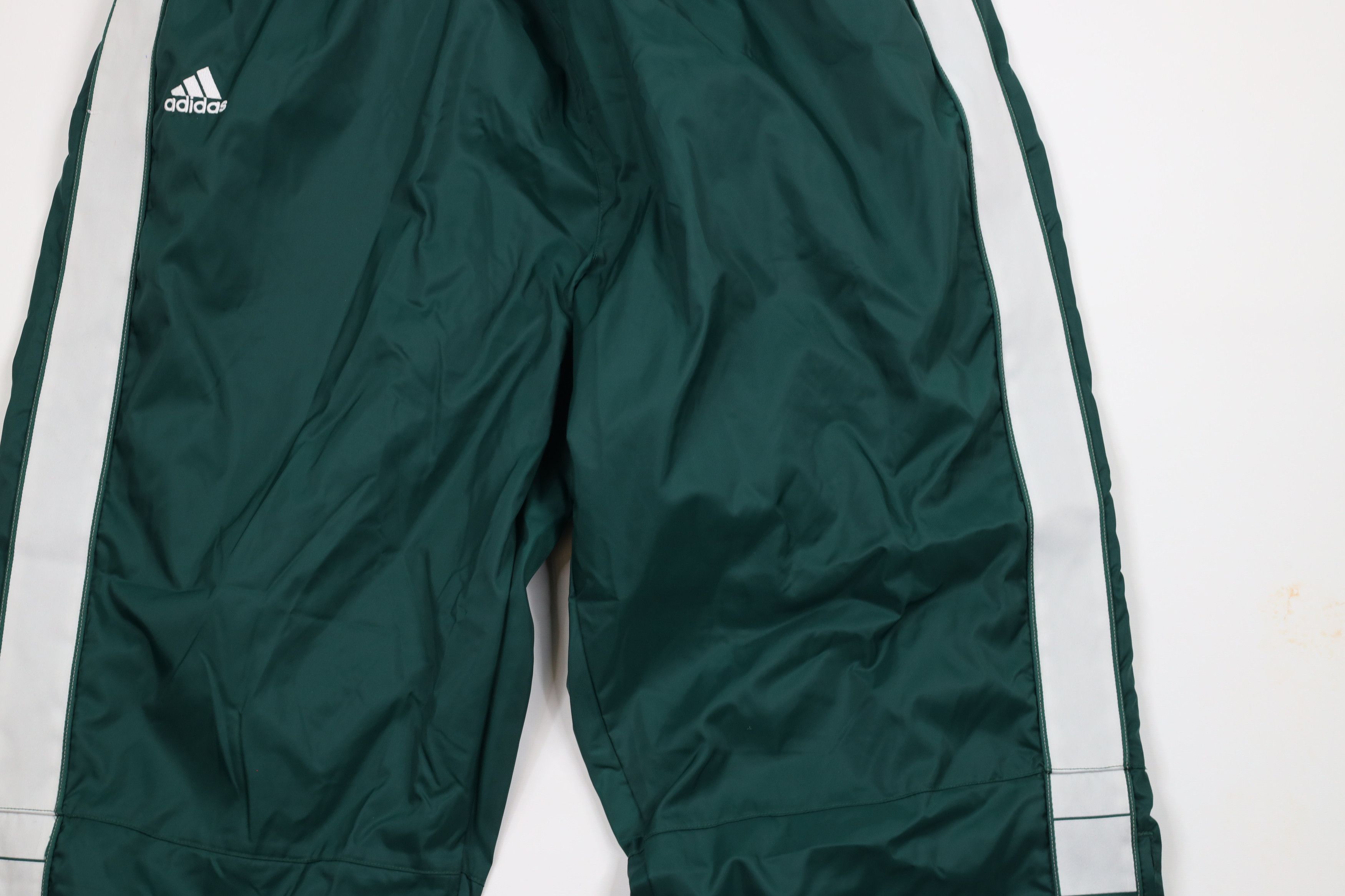 Adidas × Vintage Vintage Y2K 2001 Adidas Striped Lined Joggers Pants Green Size US 42 / EU 58 - 3 Thumbnail