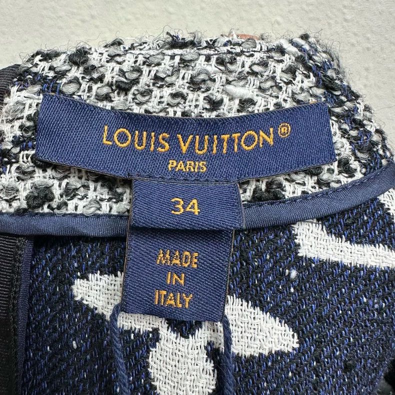 Louis Vuitton Louis Vuitton FW24 Floral Full Print Knit Half Zip Dress Size XXS / US 00 / IT 34 - 5 Thumbnail