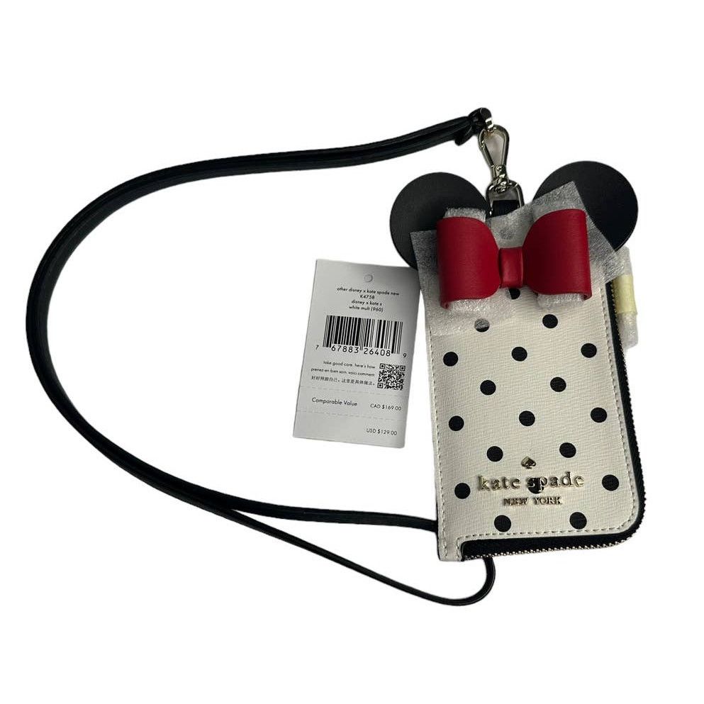 Kate Spade Kate Spade New York Minnie Mouse ID Lanyard Wallet Polka Dot Size ONE SIZE - 7 Thumbnail