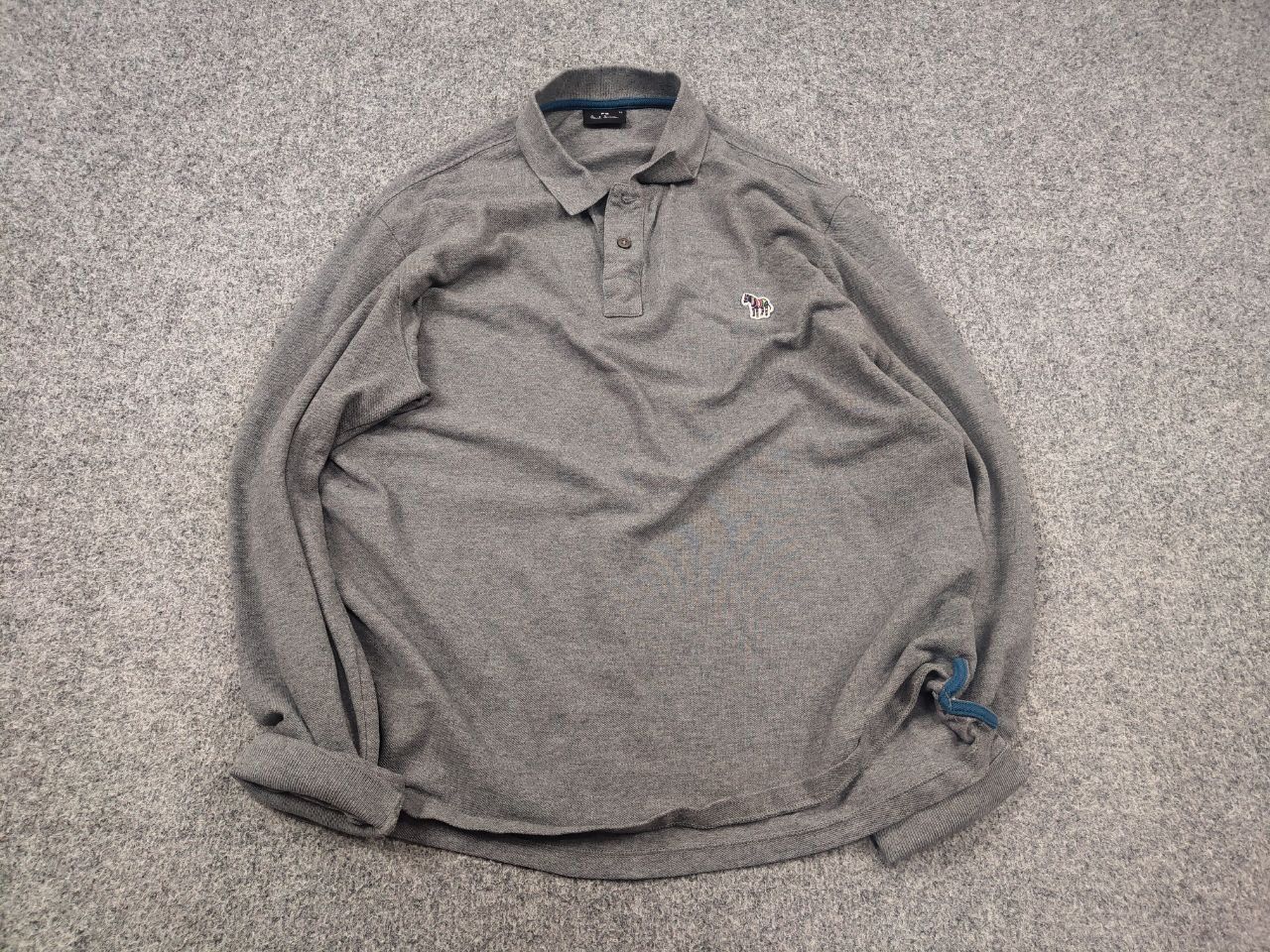 Paul Smith Paul Smith gray polo shirt long sleeves multi zebra logo Size US L / EU 52-54 / 3 - 2 Thumbnail