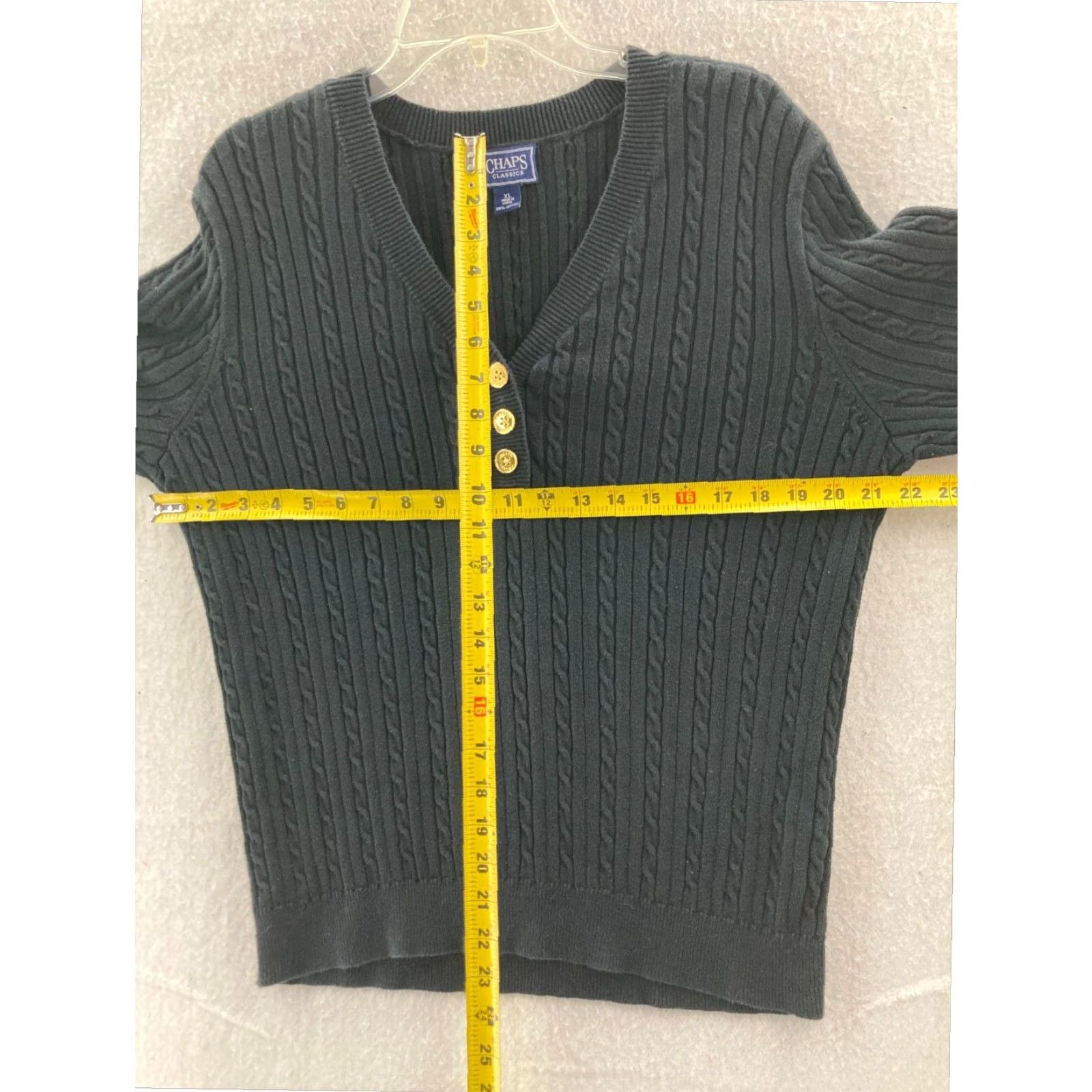 Chaps Chaps Classics Cable Knit Pullover Sweater Womens XL Navy Blue Size XL / US 12-14 / IT 48-50 - 6 Thumbnail