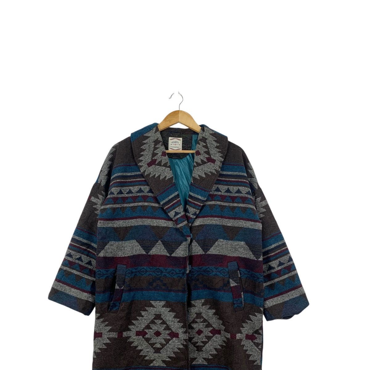 Other DENIFITS AZTEC NAVAJO Aboriginal Robe Coat Onsen Yukata Size L / US 10 / IT 46 - 2 Thumbnail