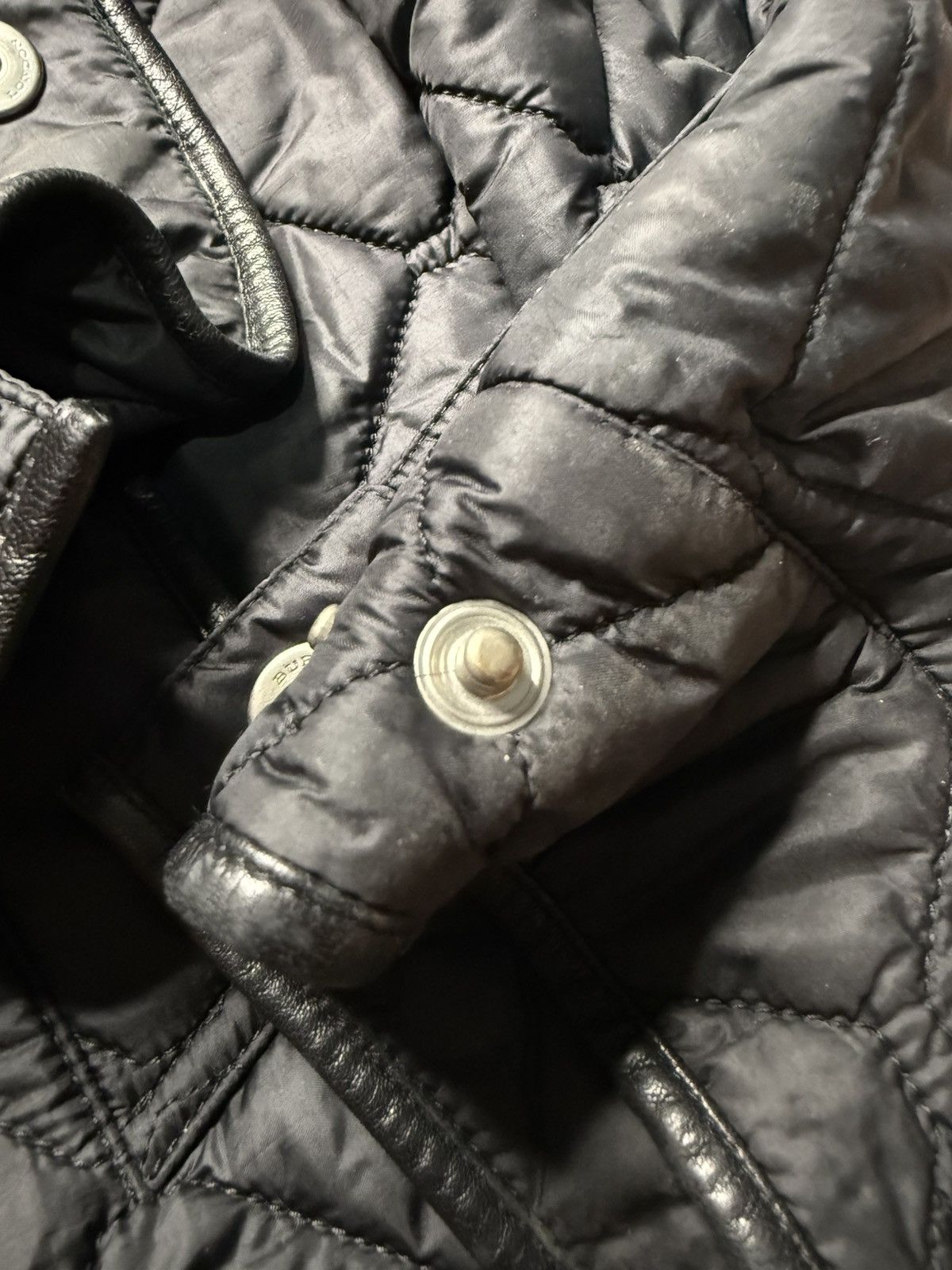 Burberry Burberry London Trimmed Leather Quilted Jacket Size US L / EU 52-54 / 3 - 16 Thumbnail