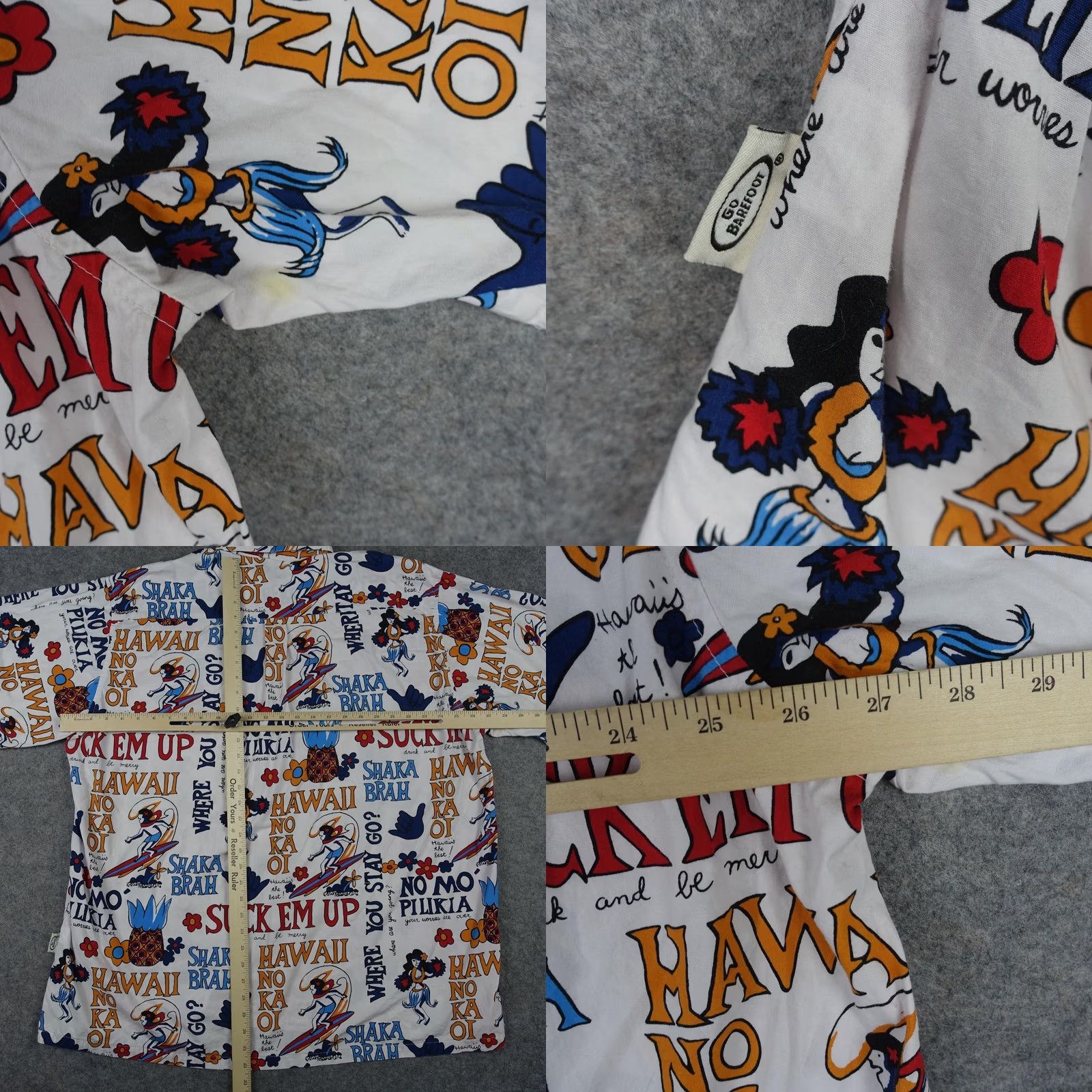 Vintage Kai Aloha Supply Shirt Mens 2XL White Hawaiian Surf Hula Girl Surfer Brah Hawaii Shirt Size US XXL / EU 58 / 5 - 9 Thumbnail