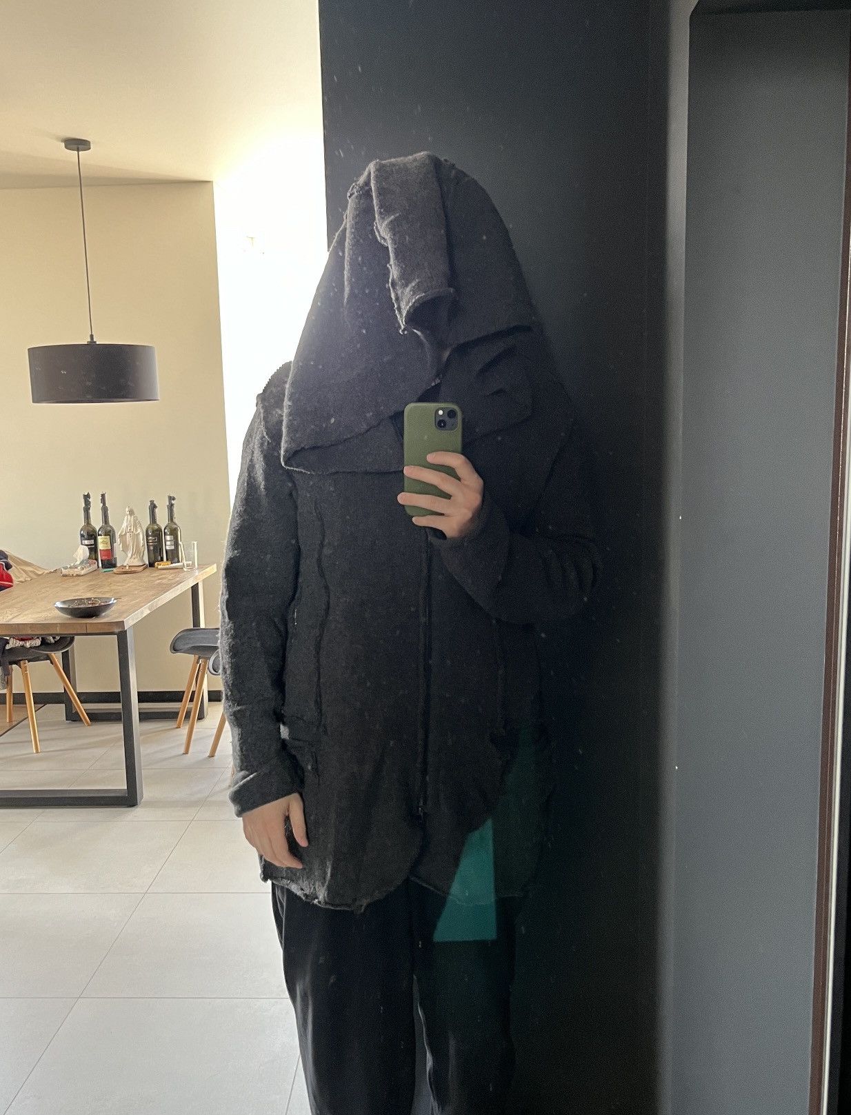 Other Milieu Norwegian Avant Garde Heavy Deconstructed Wool Coat Size US L / EU 52-54 / 3 - 3 Thumbnail