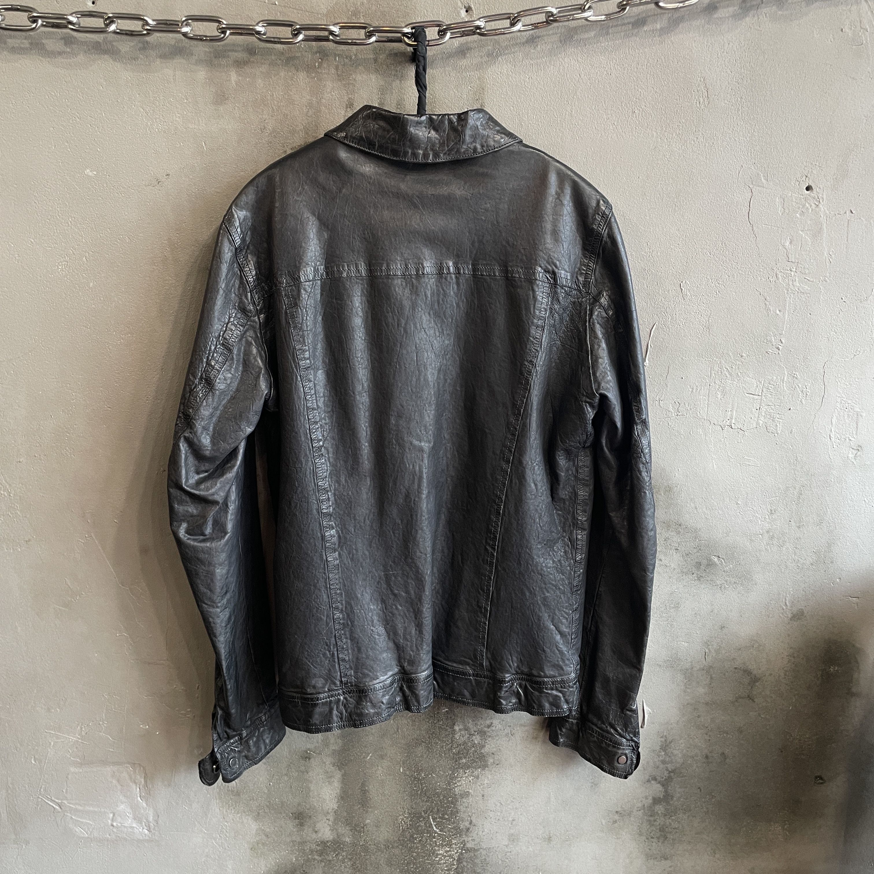 Salvatore Santoro Salvatore Santoro Washed Leather Trucker Jacket Size US S / EU 44-46 / 1 - 6 Thumbnail