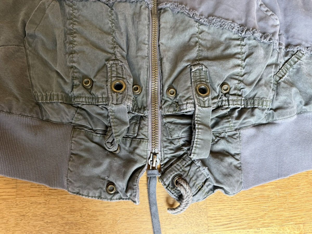 Greg Lauren NWOT 2500$ 50/50 Quilted Charcoal Flight Jacket Size US L / EU 52-54 / 3 - 21 Thumbnail