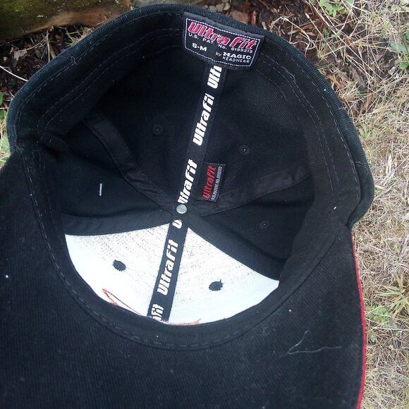 NASCAR NWT Ultra Fit Dale Earnardt Jr Flames Strap Back Hat Cap Size ONE SIZE - 5 Thumbnail