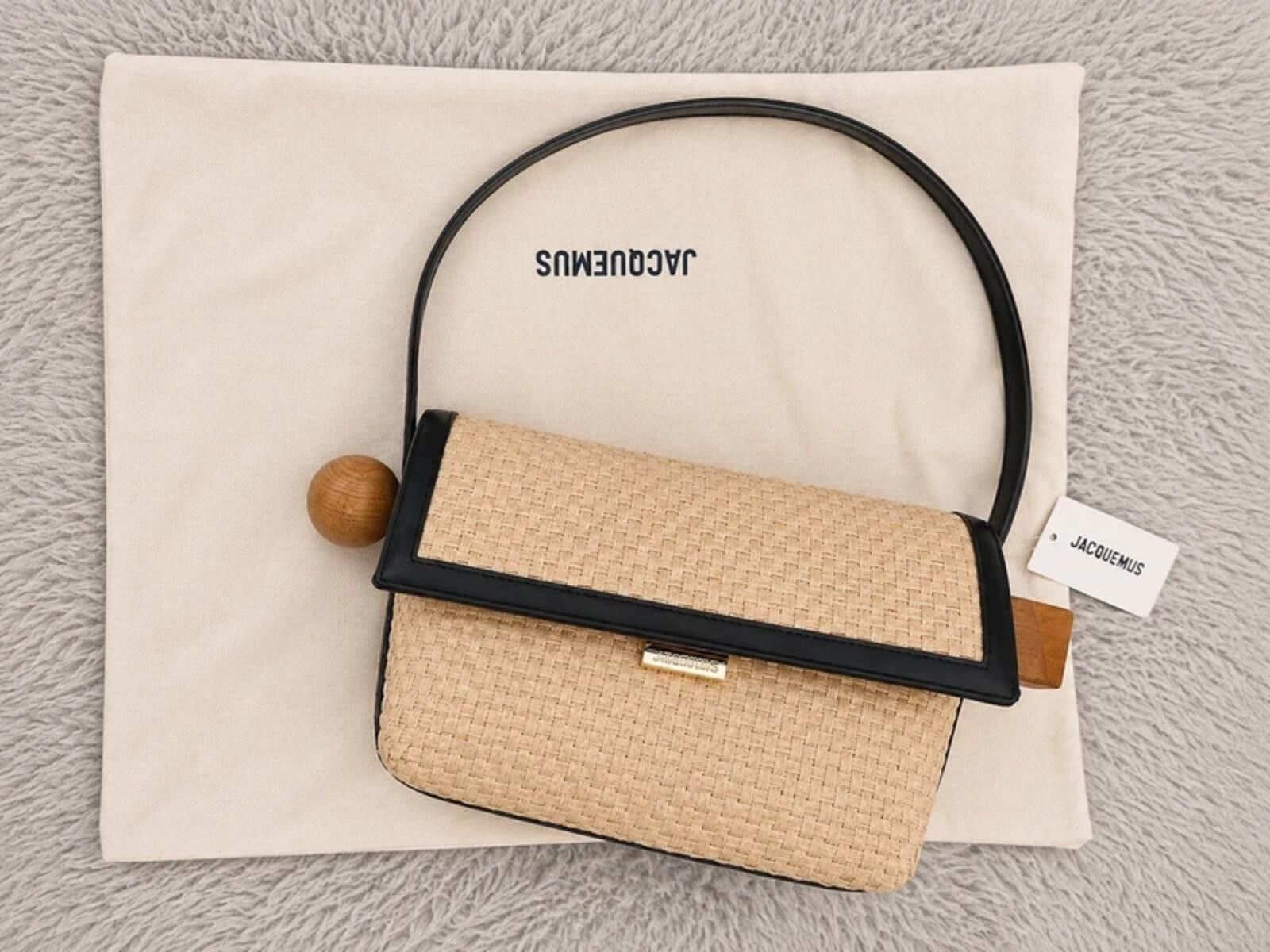 Jacquemus Jacquemus Le Rond Geometric Raffia Shoulder Bag Size ONE SIZE - 2 Thumbnail