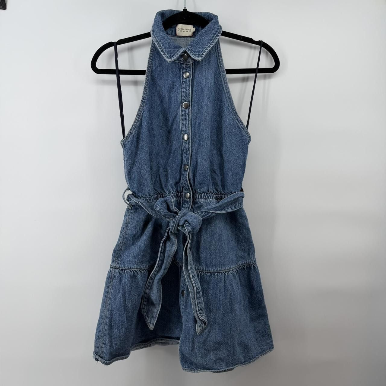 Alice + Olivia Alice + Olivia Jeans denim snap dress Size 2 Size XS / US 0-2 / IT 36-38 - 1 Thumbnail