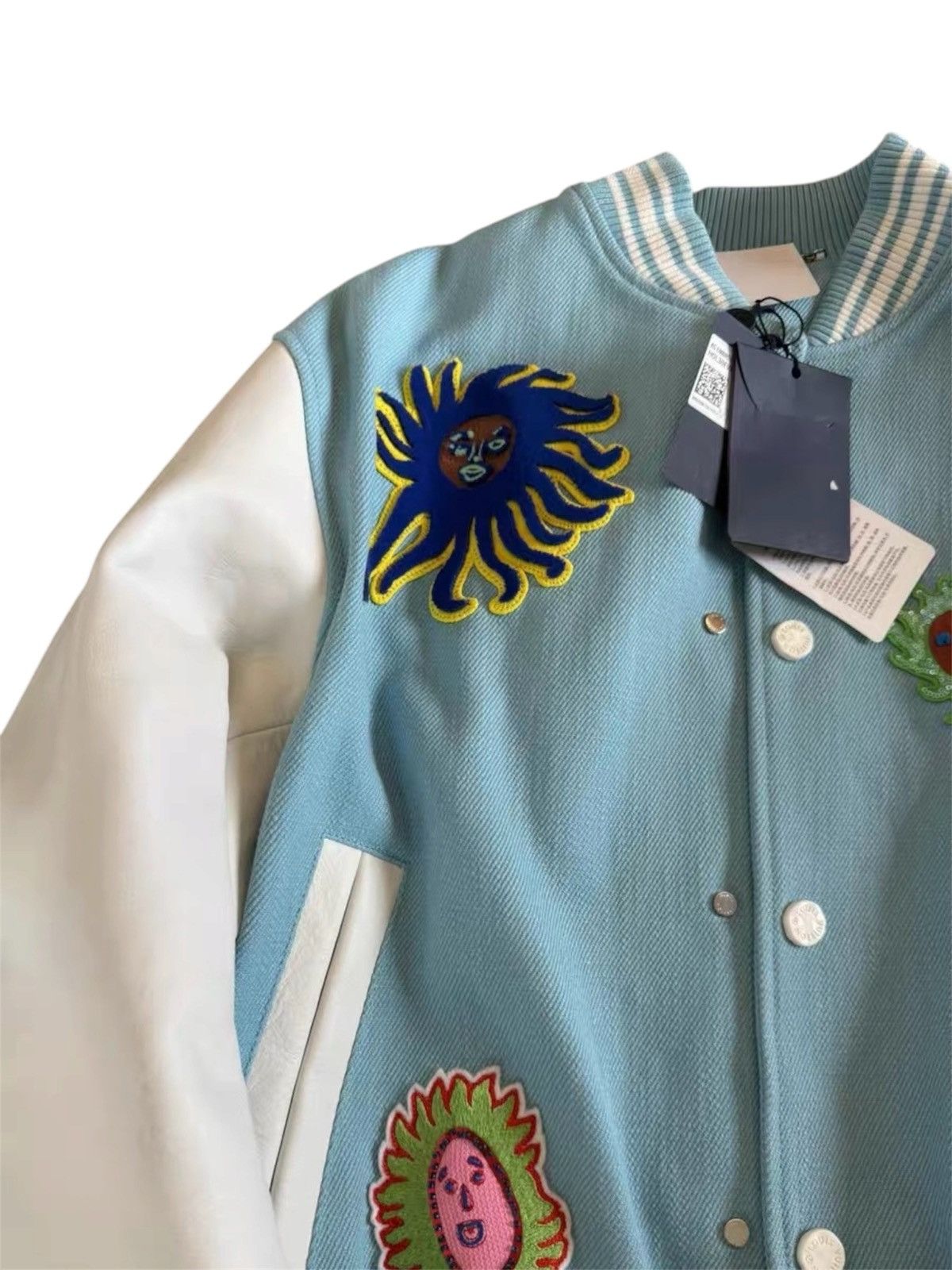 Louis Vuitton × Yayoi Kusama Louis Vuitton x Yayoi Kusama 52 Embroidered Varsity Jacket Size US L / EU 52-54 / 3 - 3 Thumbnail