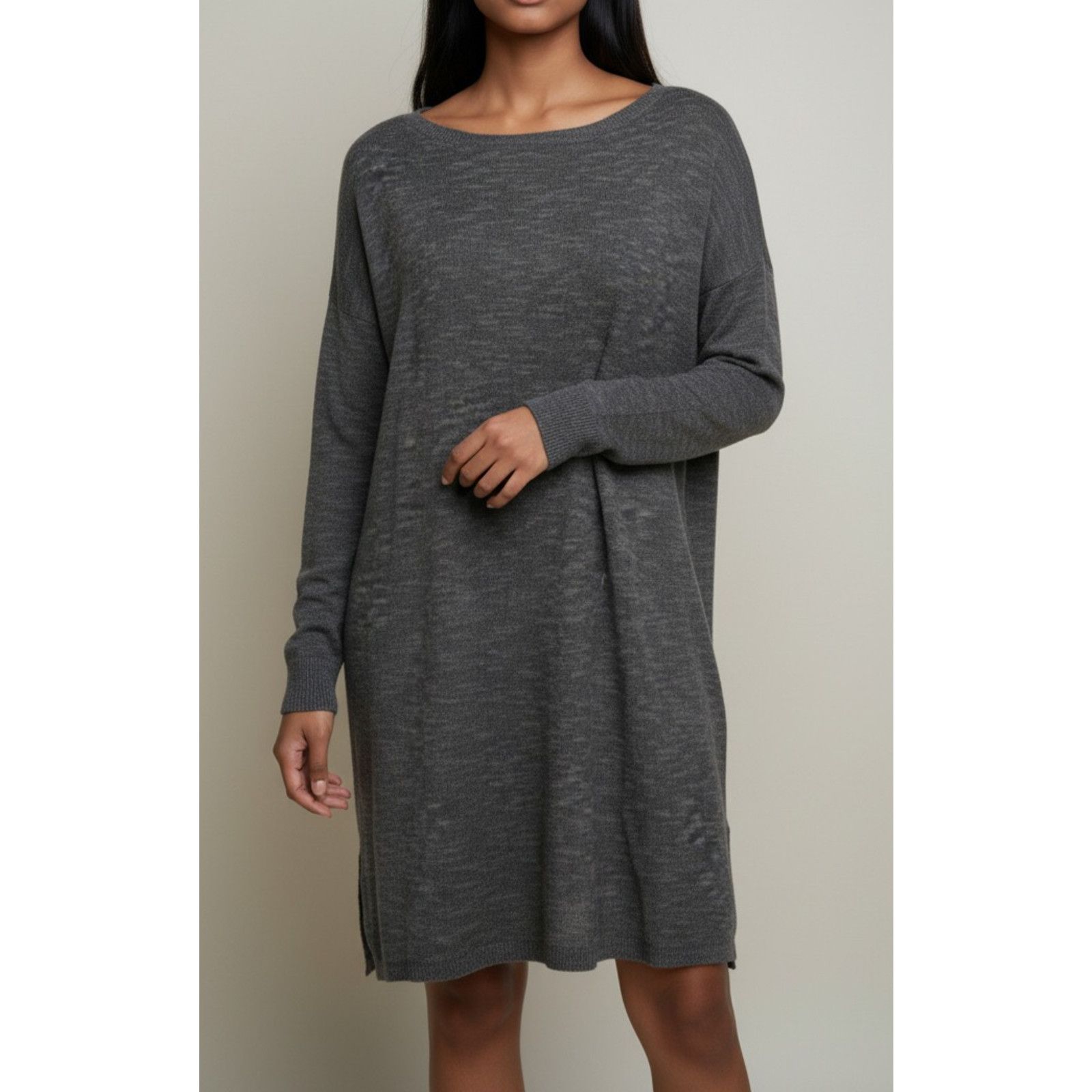 Eileen Fisher EILEEN FISHER Cotton Linen Blend Knit Sweater Tunic Size M Size M / US 6-8 / IT 42-44 - 1 Thumbnail