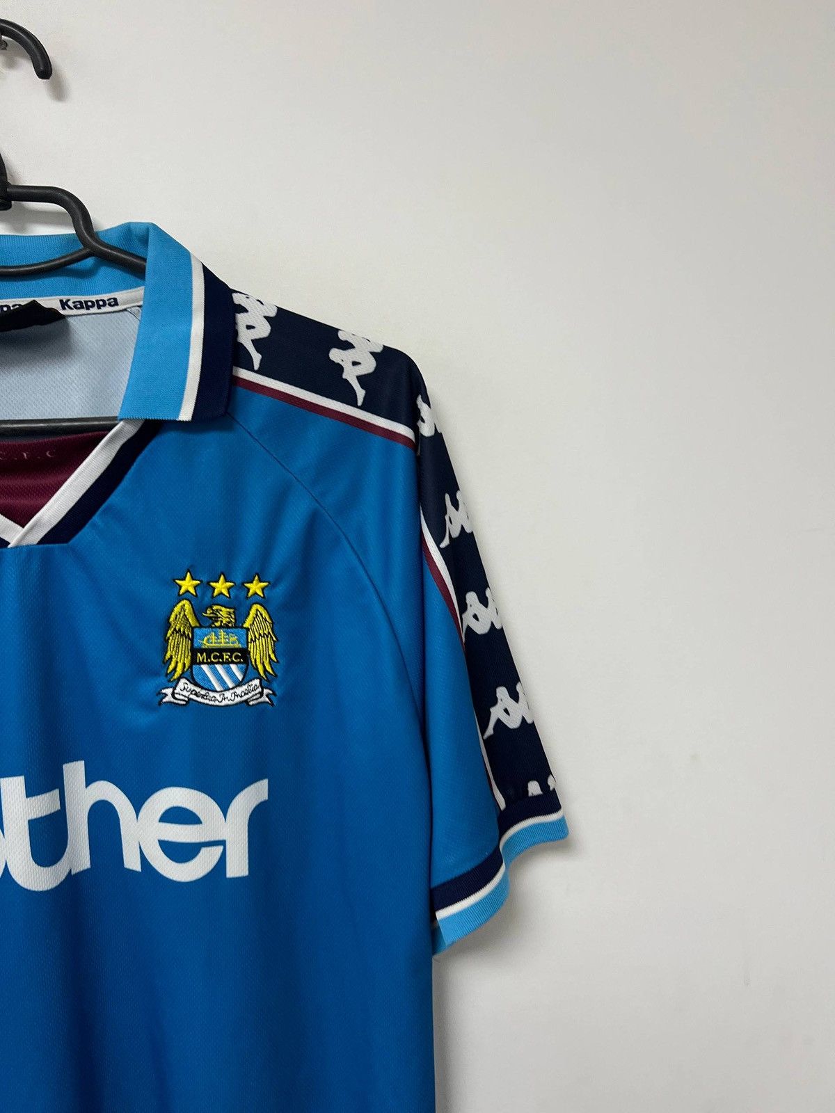 Kappa Vintage Manchester City 1997 1998 1999 Football Shirt L Size US L / EU 52-54 / 3 - 15 Thumbnail