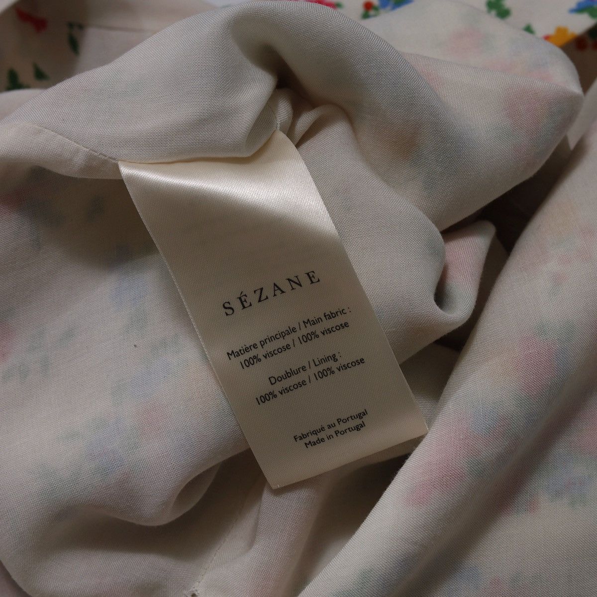 Sezane Sezane Viscose Skirt Printed Flowers Floral Size 26" / US 2 / IT 38 - 14 Thumbnail