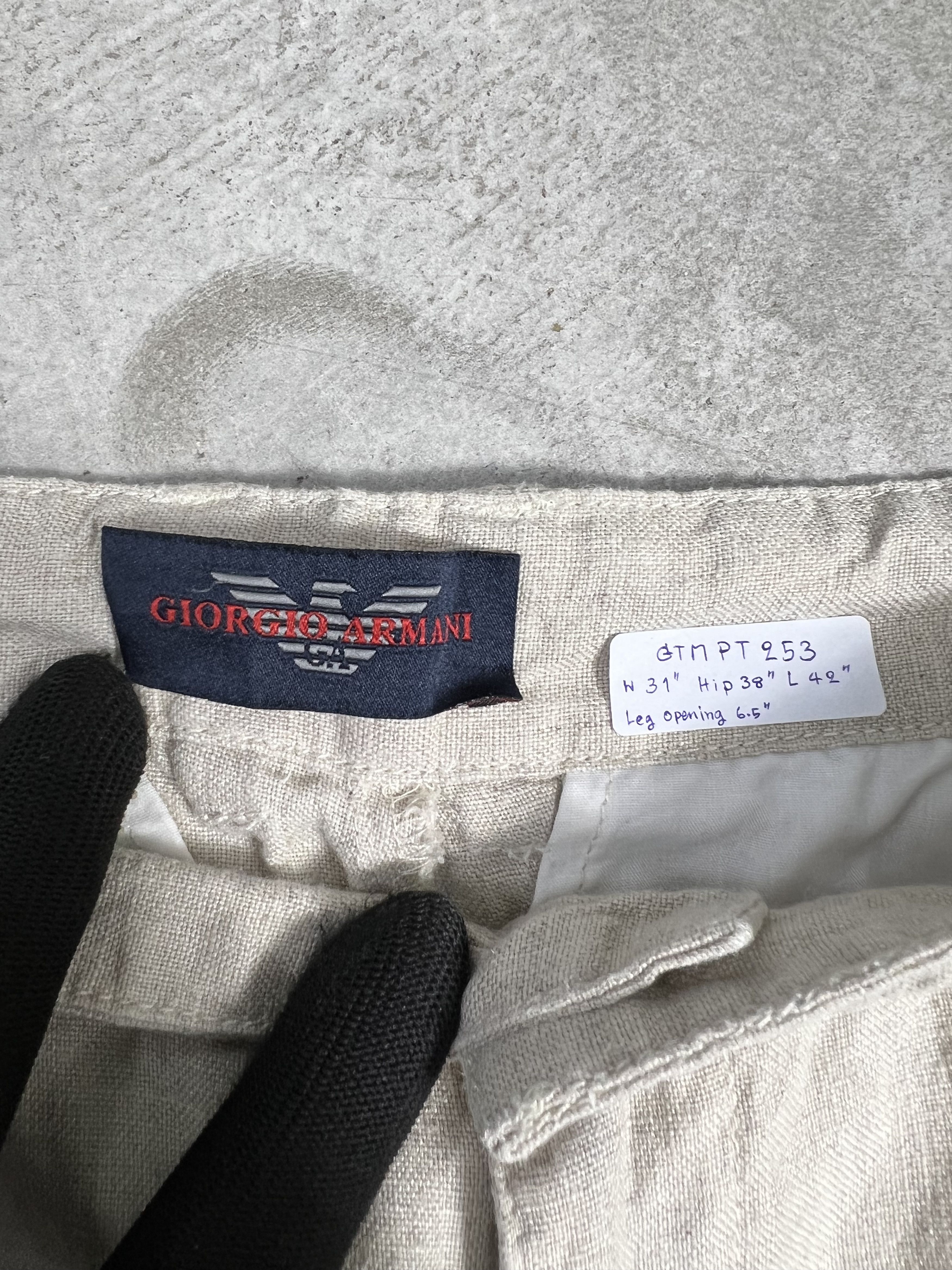 Giorgio Armani Giorgio Armani Hemp Pant GTMPT253 Size US 31 - 3 Thumbnail