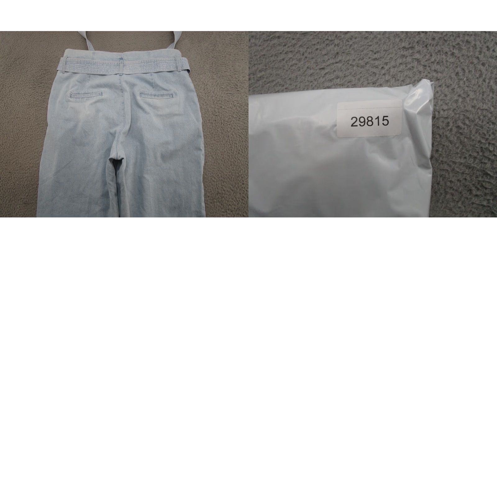 Vintage A New Day Jeans Women's Plus Size 18 Light Wash Belted Denim Straight Pants Size 40" / US 18 - 9 Thumbnail