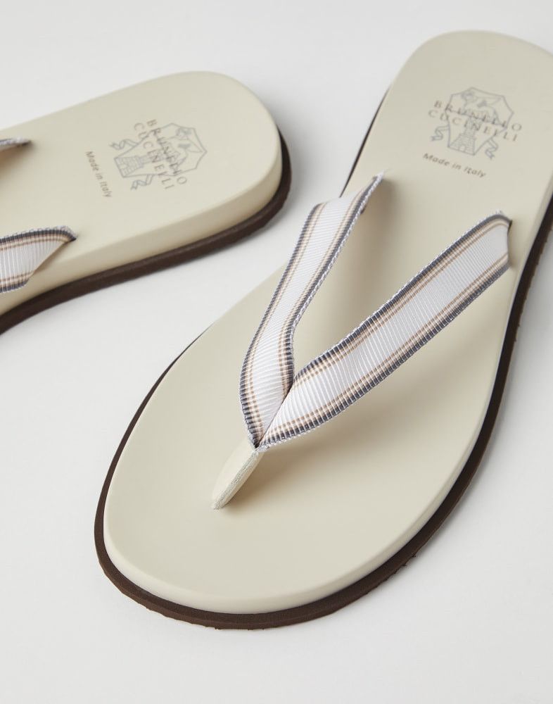 Brunello Cucinelli o1w1db10725 Slippers in Grey Size US 9 / EU 42 - 4 Thumbnail