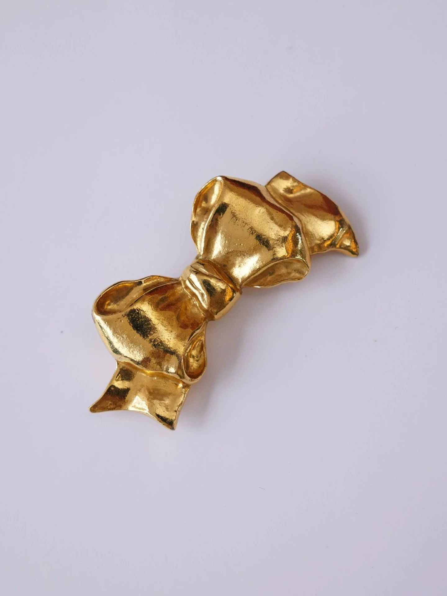 Chanel Chanel Vintage Gold Bow Brooch Size ONE SIZE - 3 Thumbnail