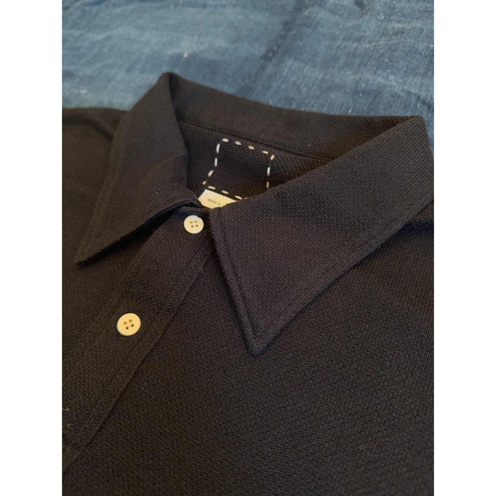 Visvim $960 Visvim POLO SHIRT KNIT S/S (SIC) - 4 - Black Size US XL / EU 56 / 4 - 3 Thumbnail