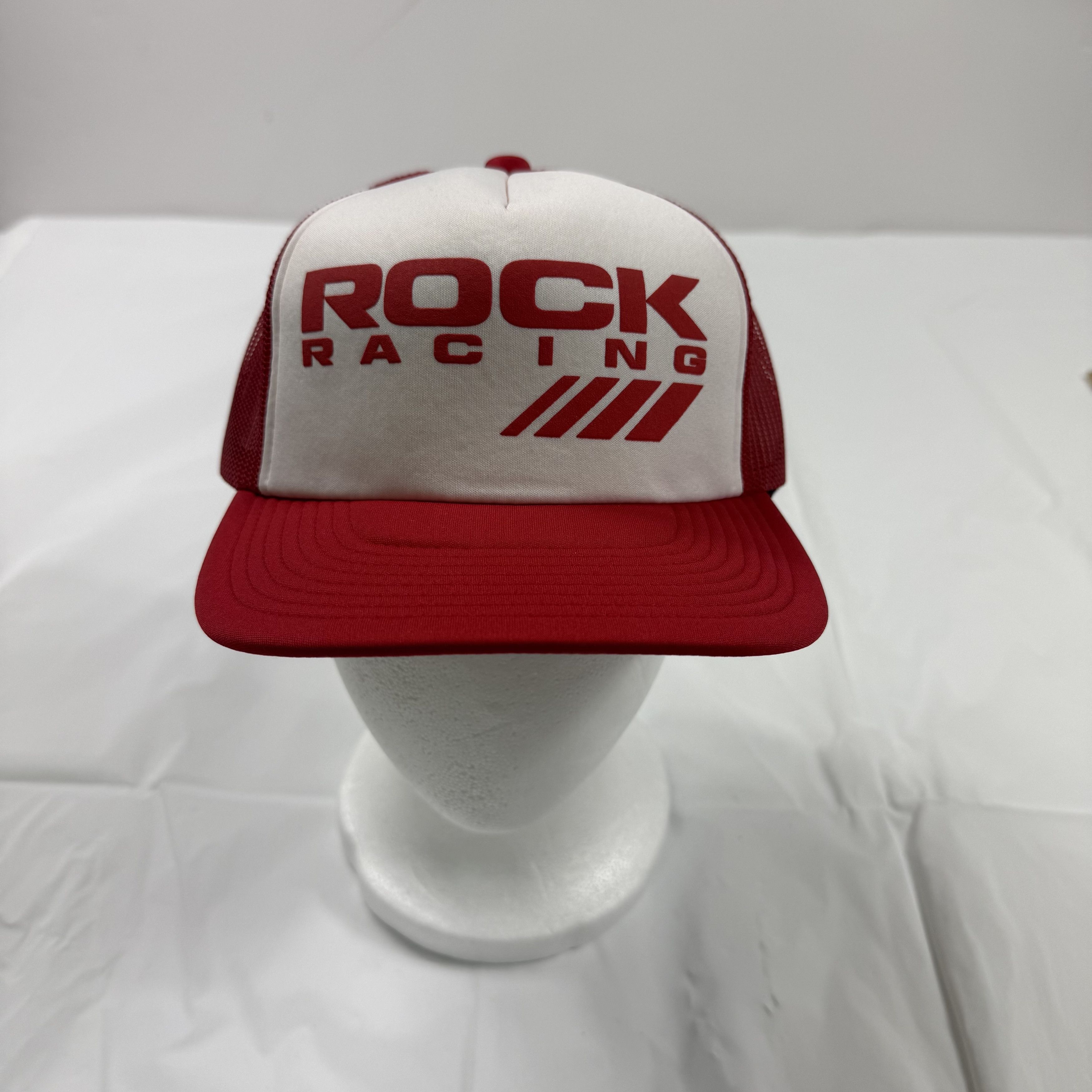 Other Rock Racing Trucker Hat Red White Snapback Mesh Cap OSFA NEW Size ONE SIZE - 1 Thumbnail