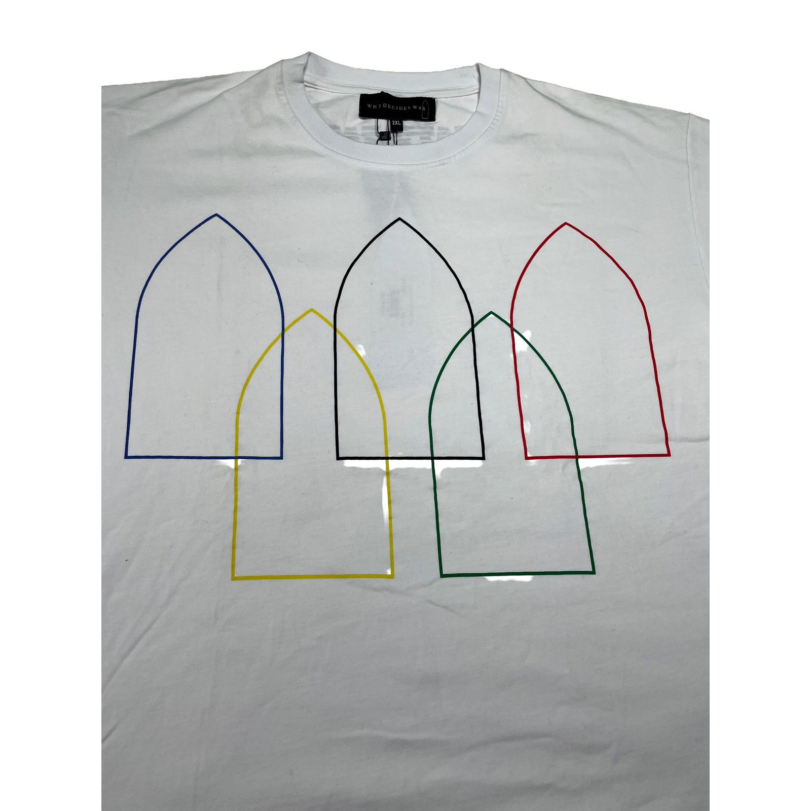 Who Decides War WDW Interwoven Window White Tee Size US XXL / EU 58 / 5 - 2 Thumbnail