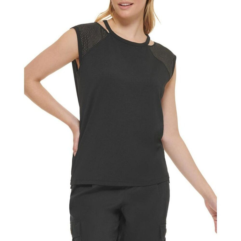 Karl Lagerfeld NWT New KARL LAGERFELD Paris Metallic Dots Cut-Out Shoulder Size XL / US 12-14 / IT 48-50 - 8 Thumbnail
