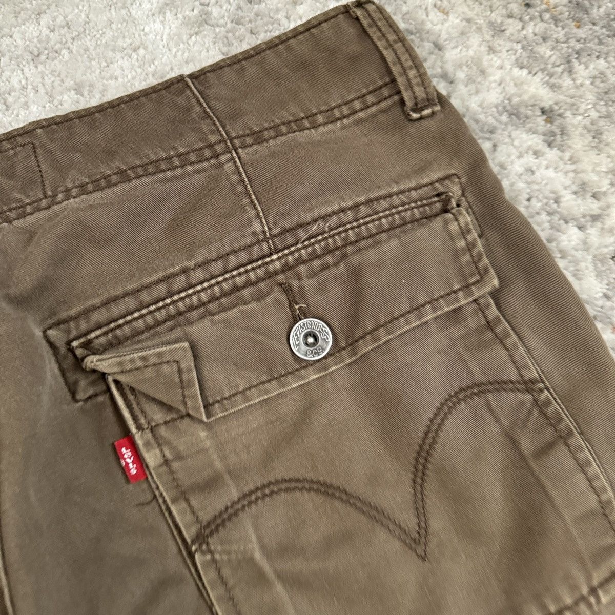 JNCO × Levi's × Vintage Vintage y2k Levi’s baggy wide leg cargo skater shorts Size US 32 / EU 48 - 5 Thumbnail