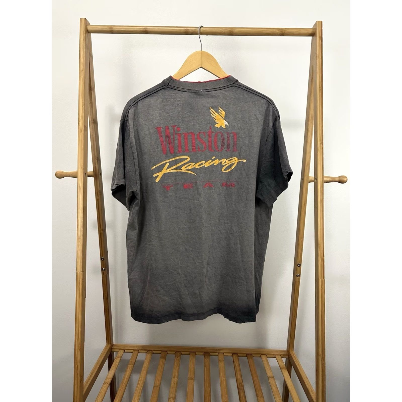Vintage VINTAGE Winston Racing RJR Gradient Sun Faded Pocket Worn Thrashed T-Shirt XL Mens Black XL Sweatshirt T-Shirt Billie? Size US XL / EU 56 / 4 - 2 Thumbnail