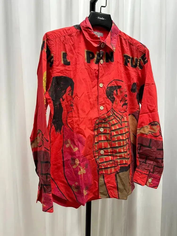 Comme des Garcons Comme Des Garcons Homme 02SS Figure Print shirt-2505 Size US M / EU 48-50 / 2 - 2 Thumbnail