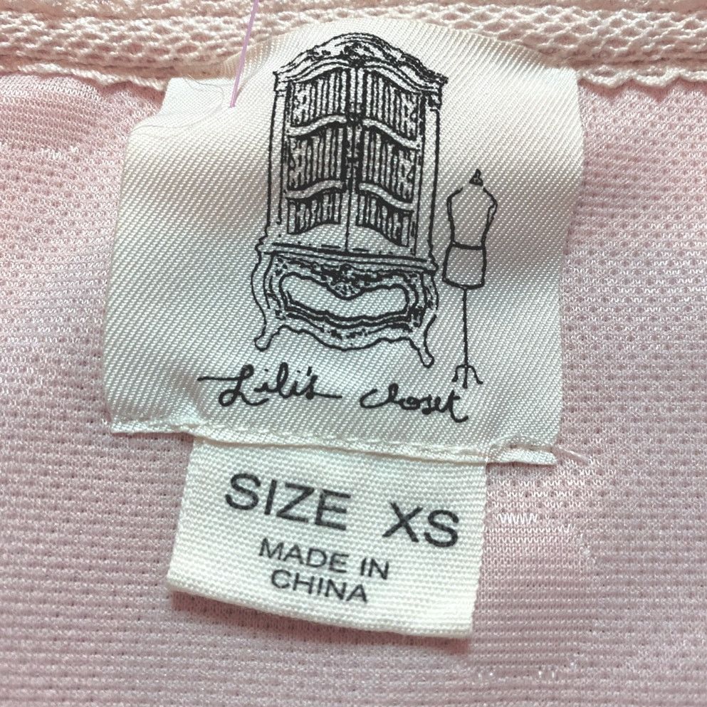 Anthropologie Lili's Closet Anthropologie Baby Pink Polka Dot Sweater XS Size XS / US 0-2 / IT 36-38 - 4 Thumbnail