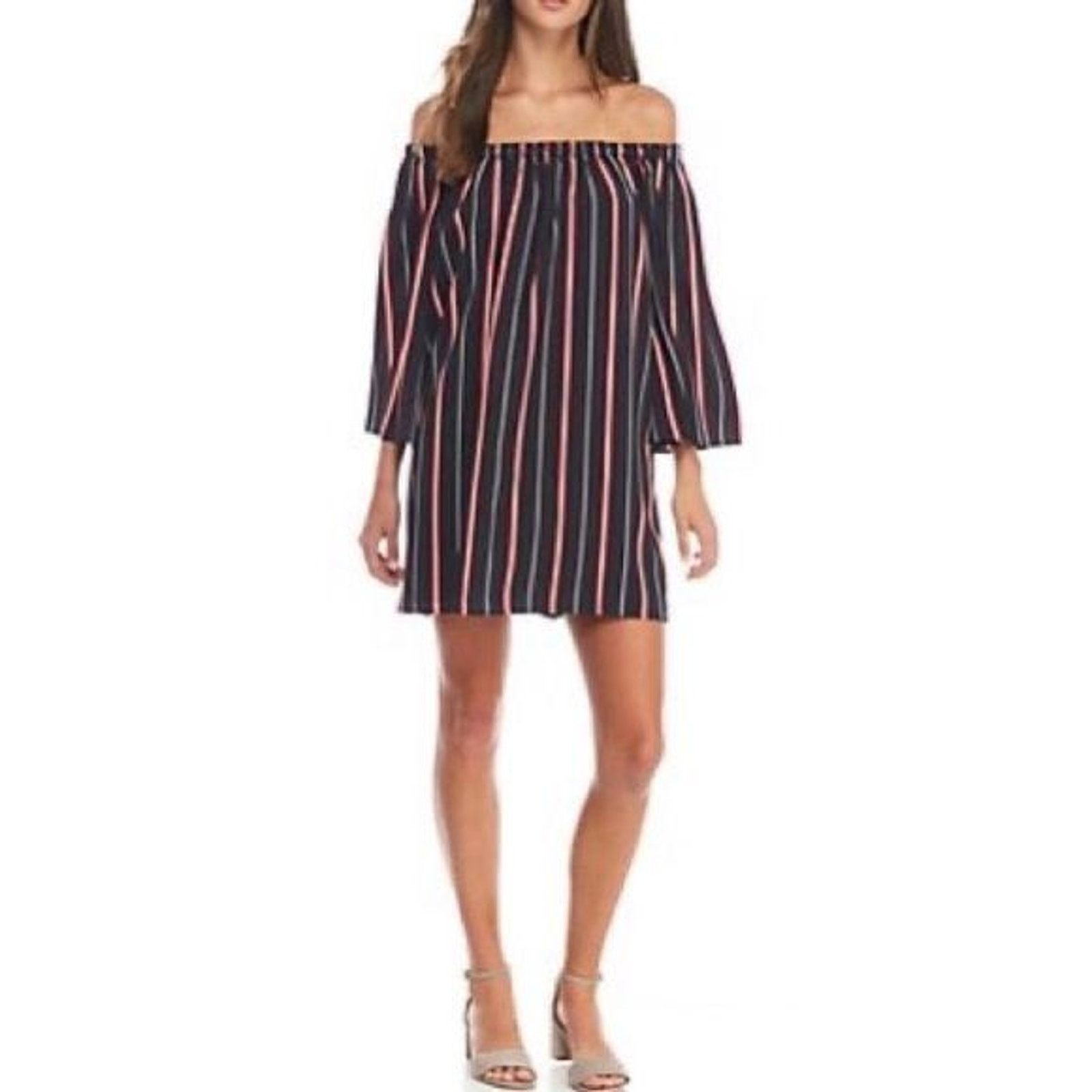 French Connection NWT FRENCH CONNECTION Hasan Striped Off The Shoulder Dress Size XS / US 0-2 / IT 36-38 - 5 Thumbnail