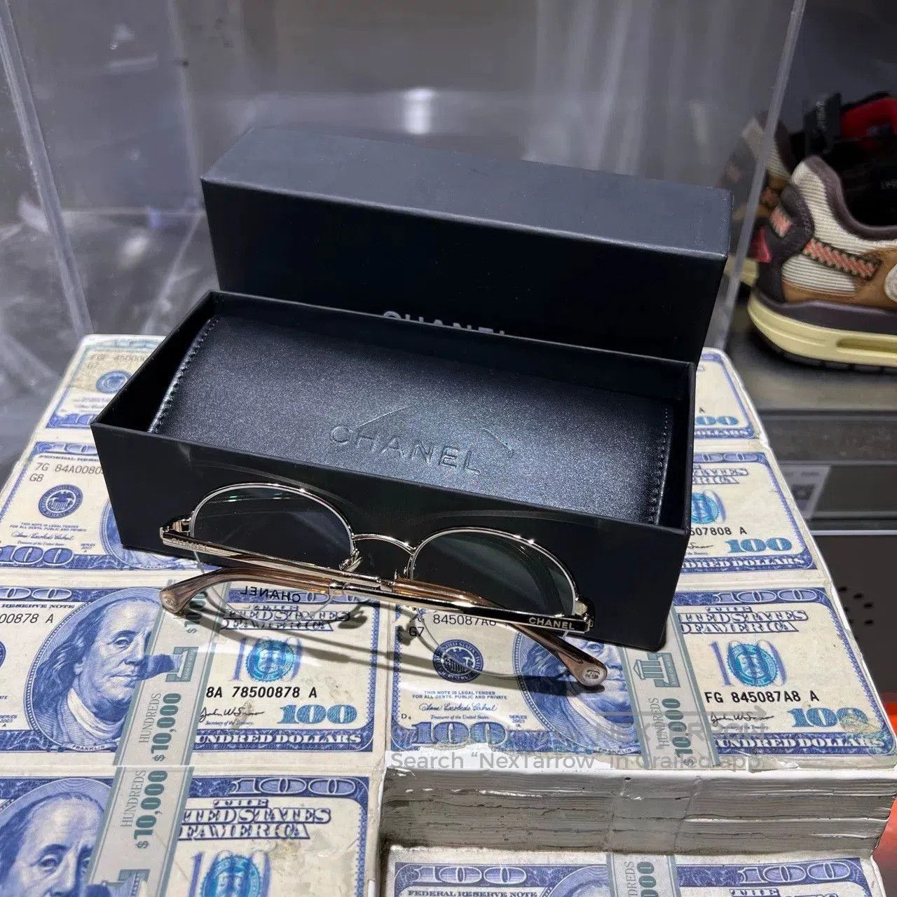 Chanel chanel gold round metal sunglasses. Size ONE SIZE - 2 Thumbnail