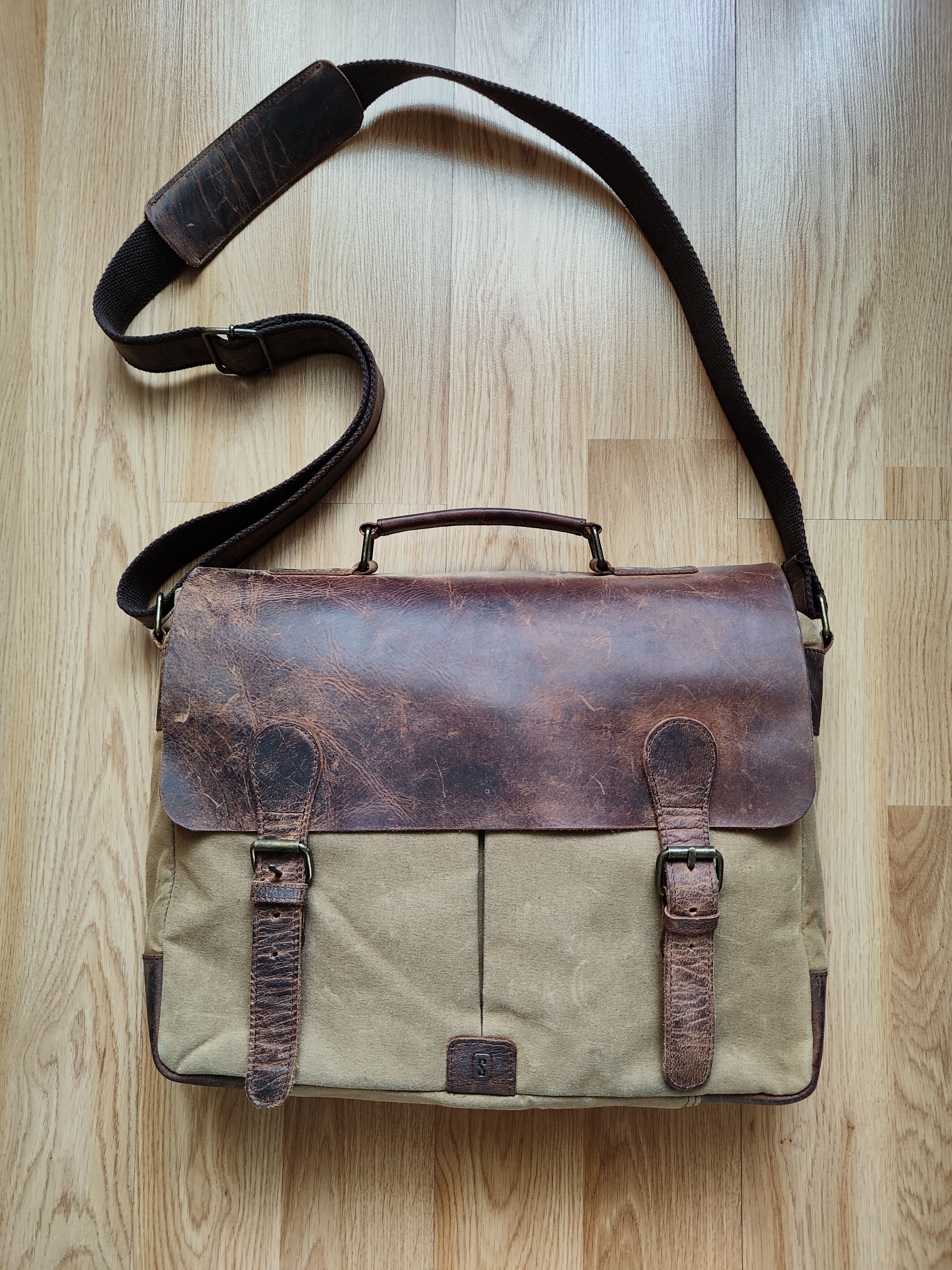 Handmade Scaramanga Leather Bag Briefcase Bag Shoulder Bag Organizer Size ONE SIZE - 4 Thumbnail