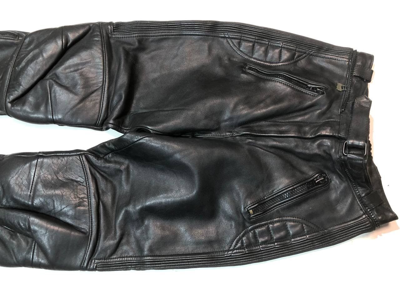 Vintage Louis Motor Racing Moto Leather Pants Vintage Size US 29 - 4 Thumbnail