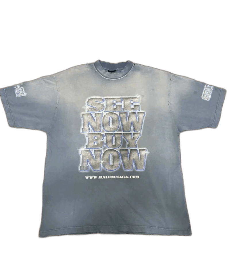 BALENCIAGA 24ss SEE NOW BUY NOW Tシャツ Pre-owned Balenciaga 24ss Unreleased See Now Buy Now T-shirt