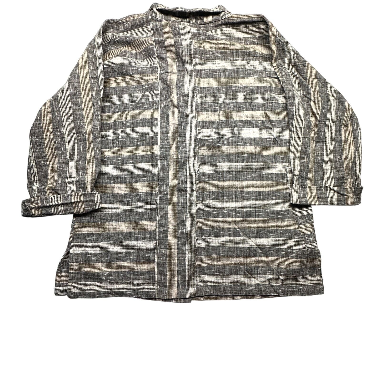 Other Yasuko Kurisaka Striped Sweater Coat Jacket Women Large Size L / US 10 / IT 46 - 2 Thumbnail