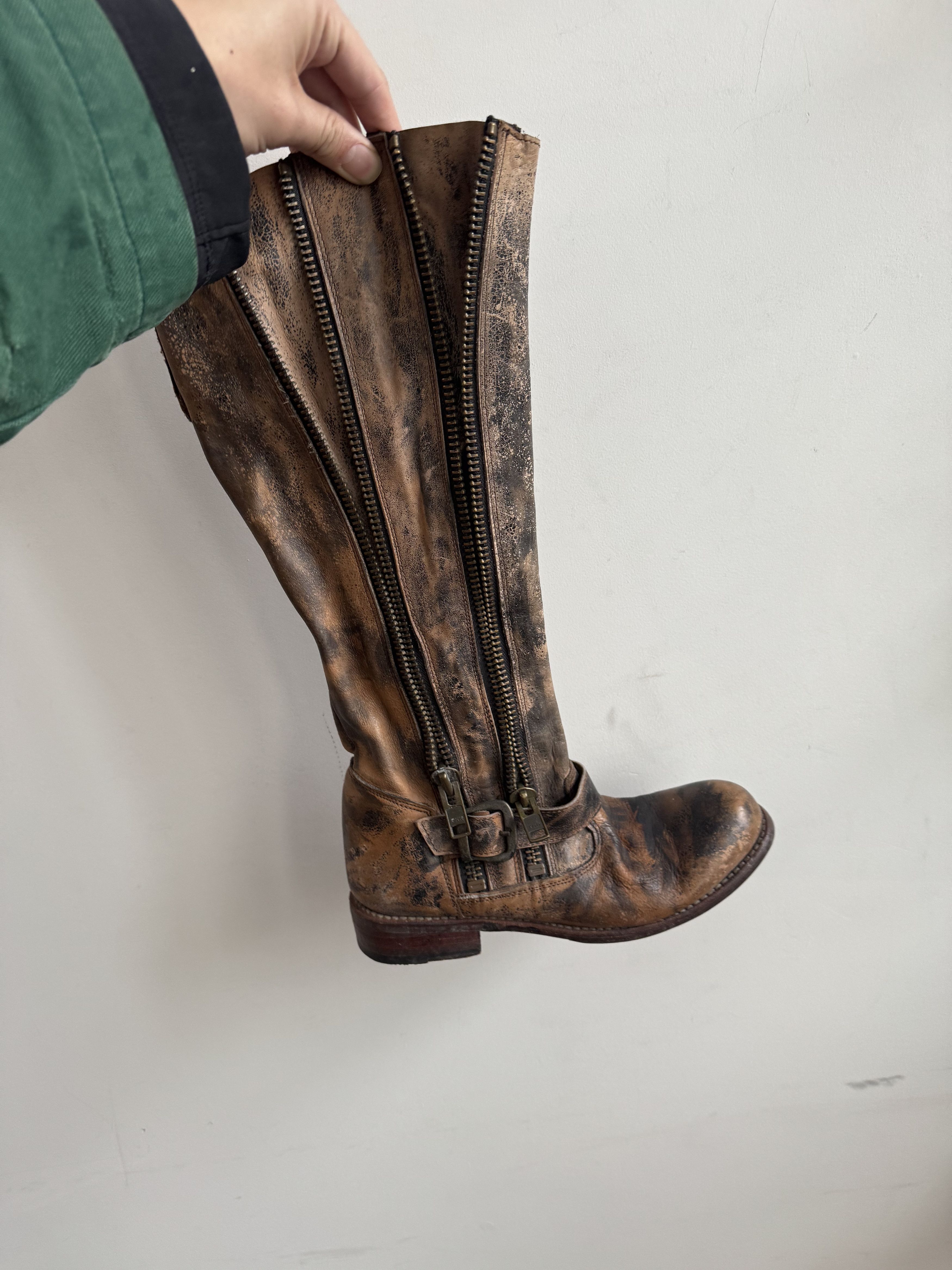 Bed Stu Bedstu Cobbler Series Distressed Leather Boots Size 7 Size US 7 / IT 37 - 2 Thumbnail