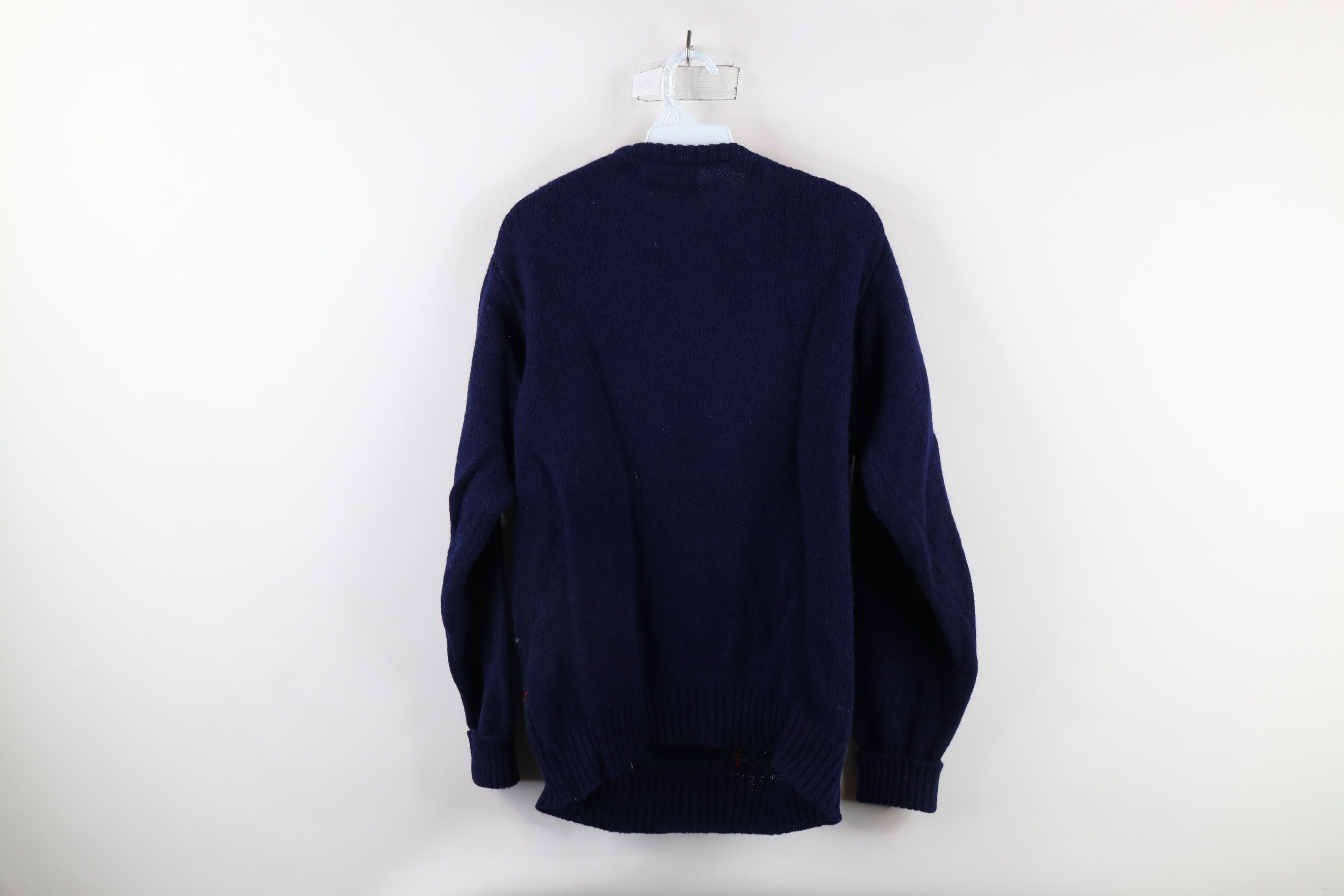 Vintage Vintage 70s Lord Jeff Spun Wool Knit Crewneck Sweater Plaid Size US L / EU 52-54 / 3 - 12 Thumbnail