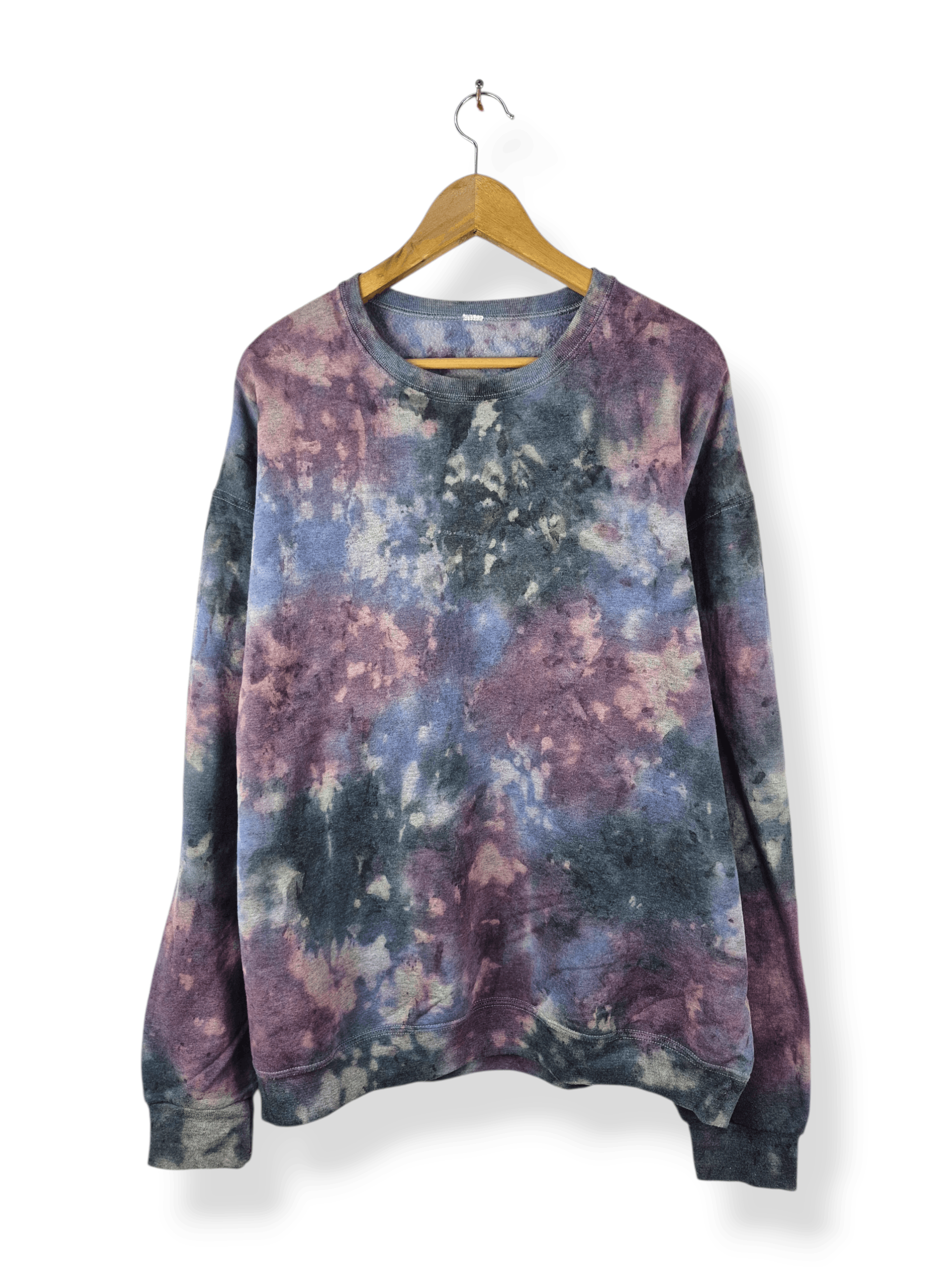 Vintage 🔥 Psychedelic Tie Dye Art Skate Streetwear Sweatshirt Size US XL / EU 56 / 4 - 1 Thumbnail