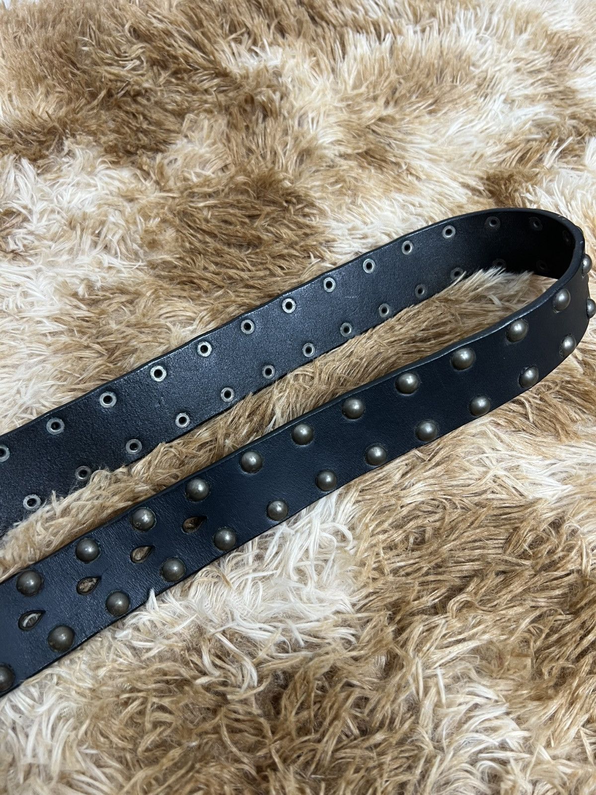 Japanese Brand Vintage Studded Leather Belt | Grunge Punk 90s Aesthetic Size ONE SIZE - 8 Thumbnail