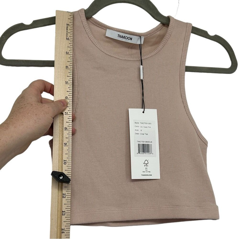 THAKOON THAKOON DU DUSTY PINK CROP TOP WOMEN SIZE SMALL Size S / US 4 / IT 40 - 4 Thumbnail