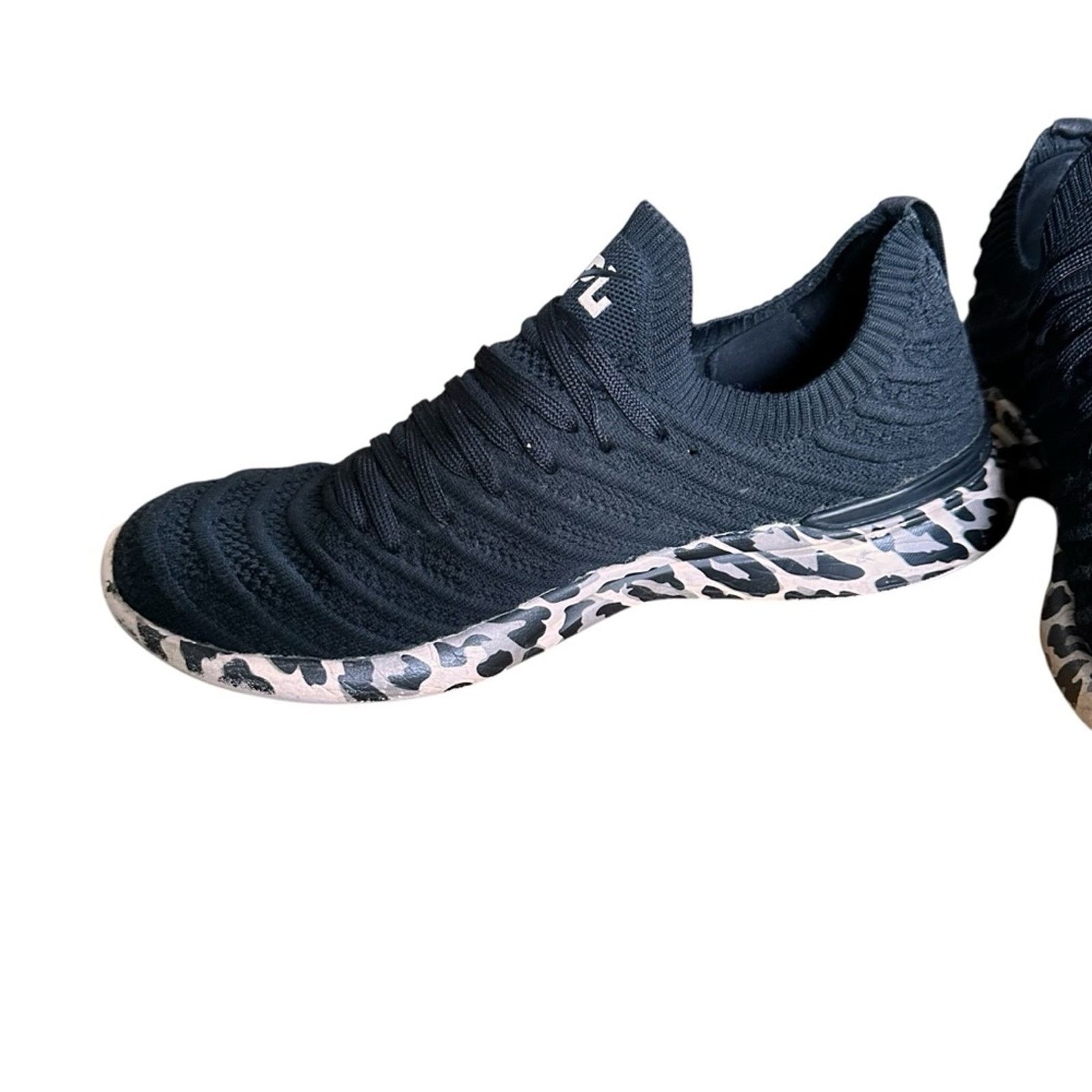 Athletic Propulsion Labs APL Techloom Wave Shoes - Size 8 - Black/Asteroid Leopard Size US 8 / IT 38 - 7 Thumbnail
