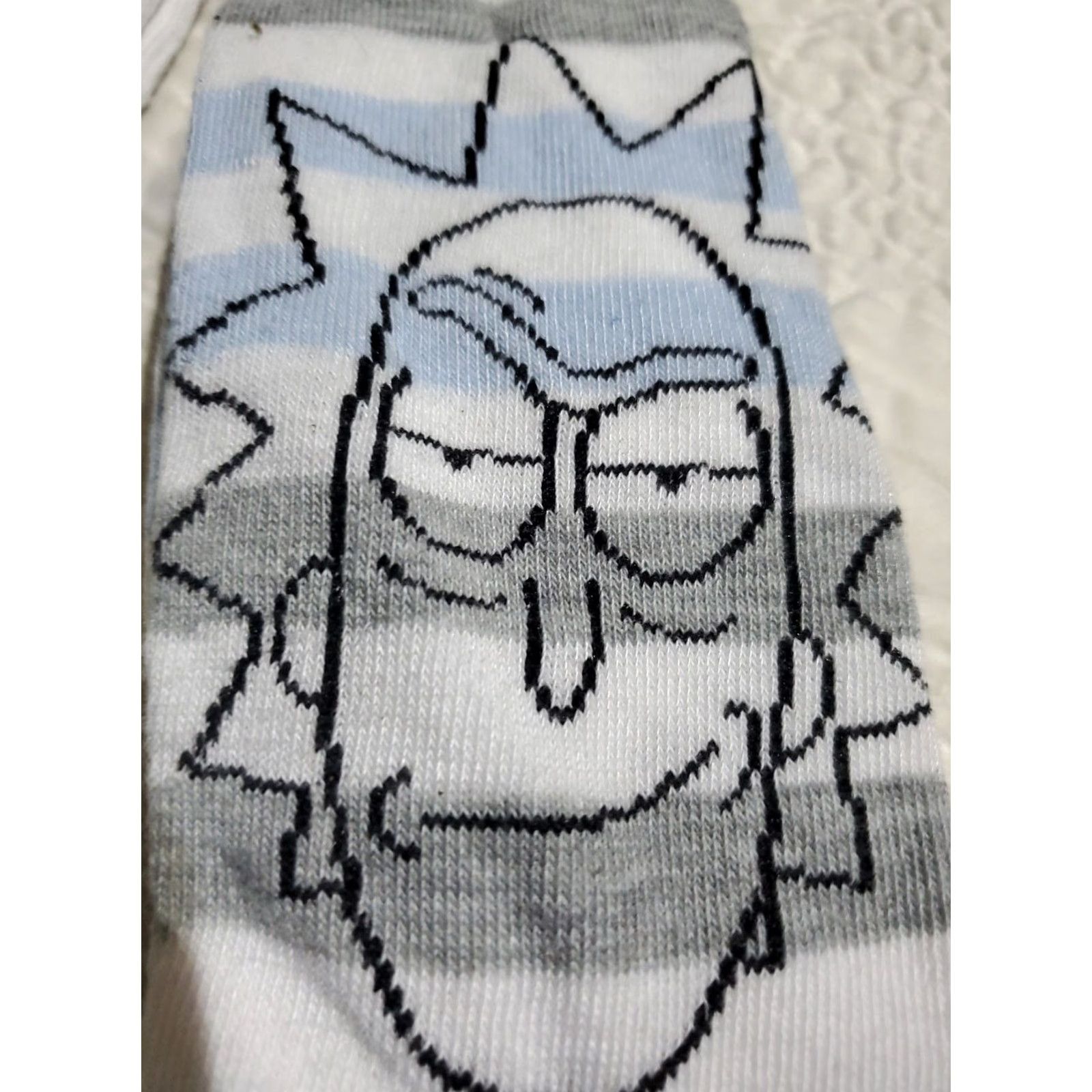 Swims Adult Swim Rick and Morty Striped Socks 2 Pairs Unisex Adults 6-12 Crew Socks White Size ONE SIZE - 3 Thumbnail