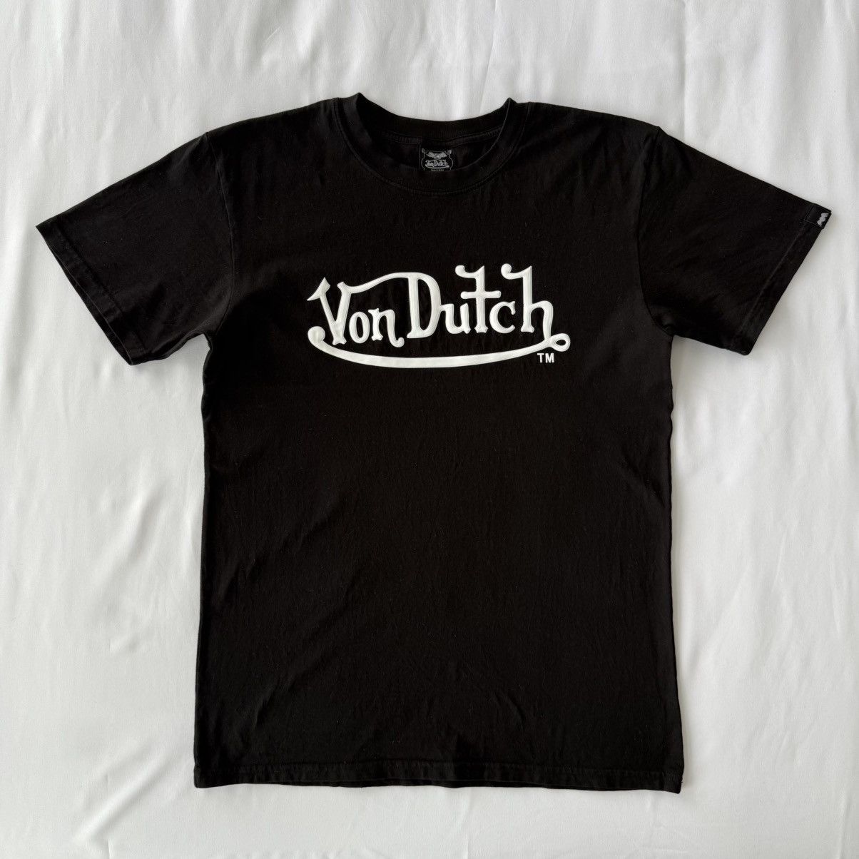 Von Dutch White Weld Wordmark T-shirt Size US M / EU 48-50 / 2 - 1 Thumbnail