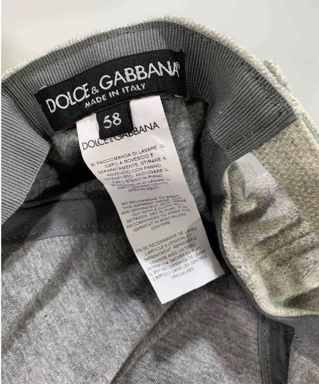 Dolce & Gabbana Dolce & Gabbana 🇮🇹 Grey Knit ITALIA Unisex Ball Cap NEW Size ONE SIZE - 2 Thumbnail
