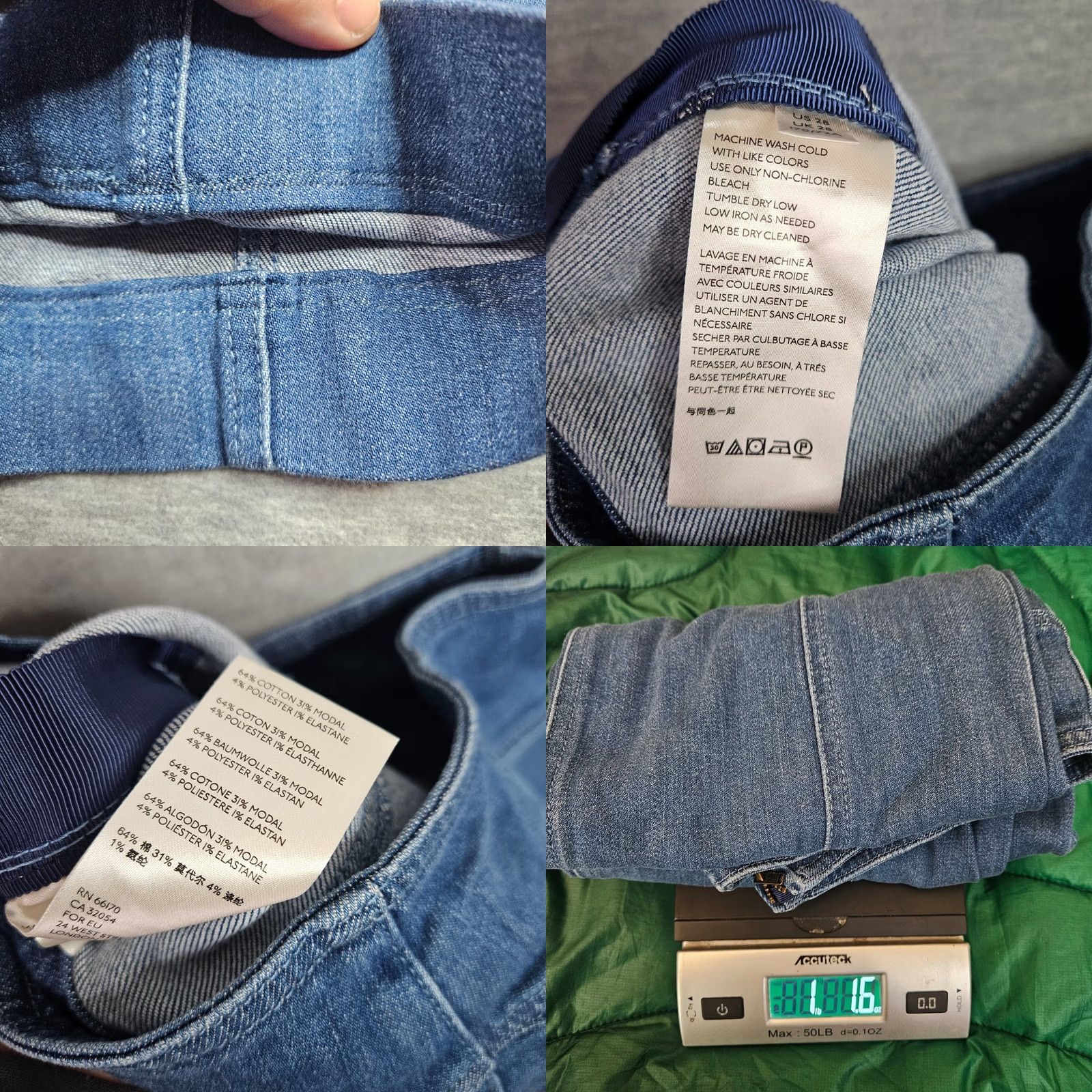 Vintage Pilcro Jeans Women’s Mid Rise Button Front Flare Size 28 Blue Denim 5-Pocket Regular Fit Vintage No N/A Size 28" / US 6 / IT 42 - 8 Thumbnail