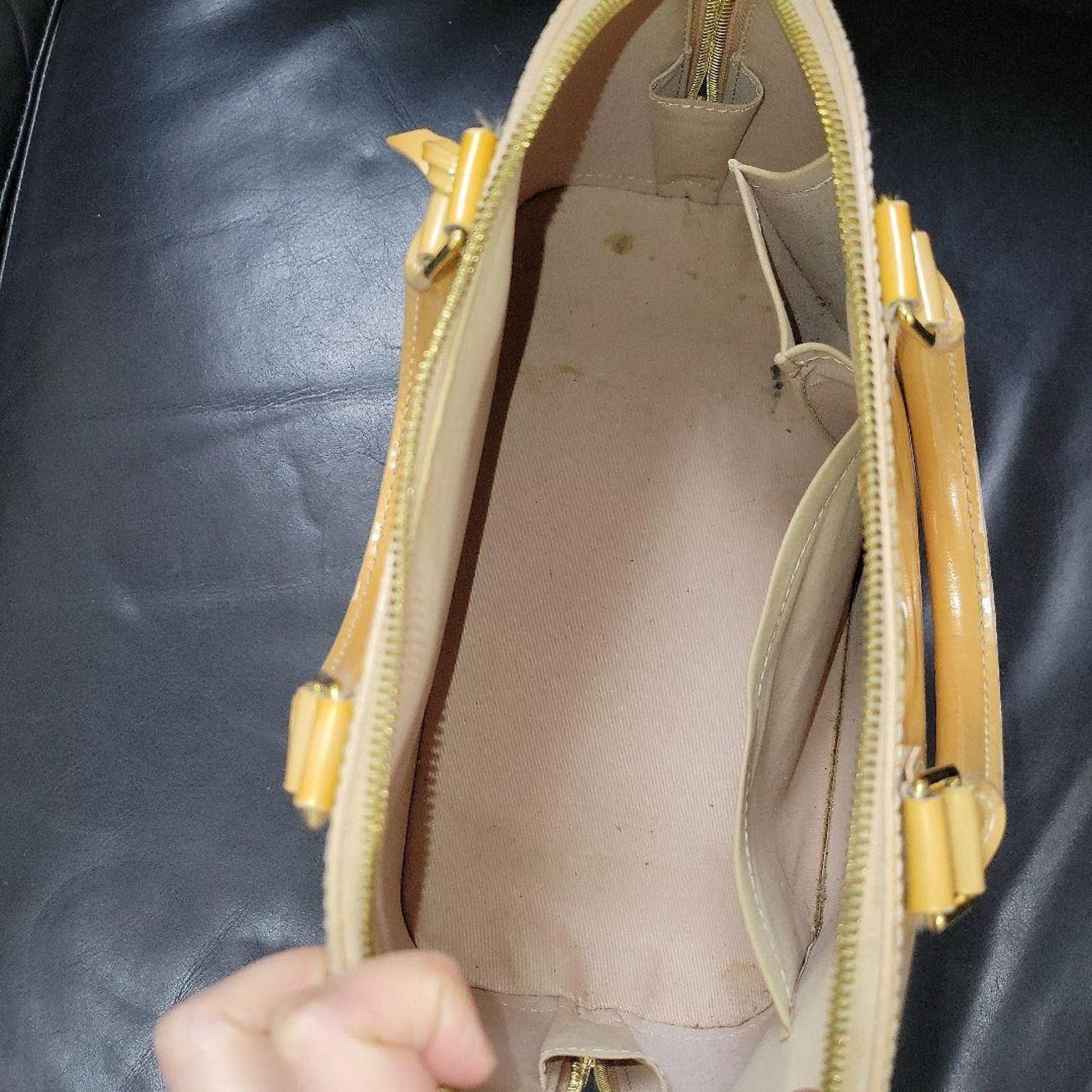 Louis Vuitton Louis Vuitton - Vernis Alma PM Bag Yellow Size ONE SIZE - 7 Thumbnail