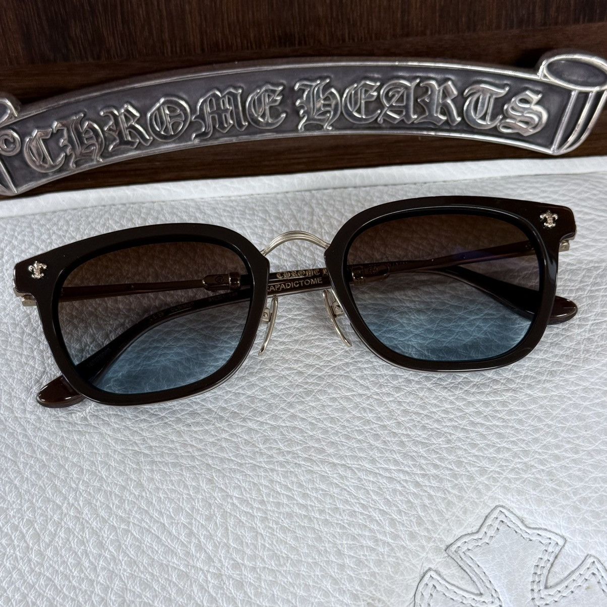 Chrome Hearts Chrome Hearts Strapadictome 1/1 ‘Murky Waters’ Sunglasses Size ONE SIZE - 1 Thumbnail