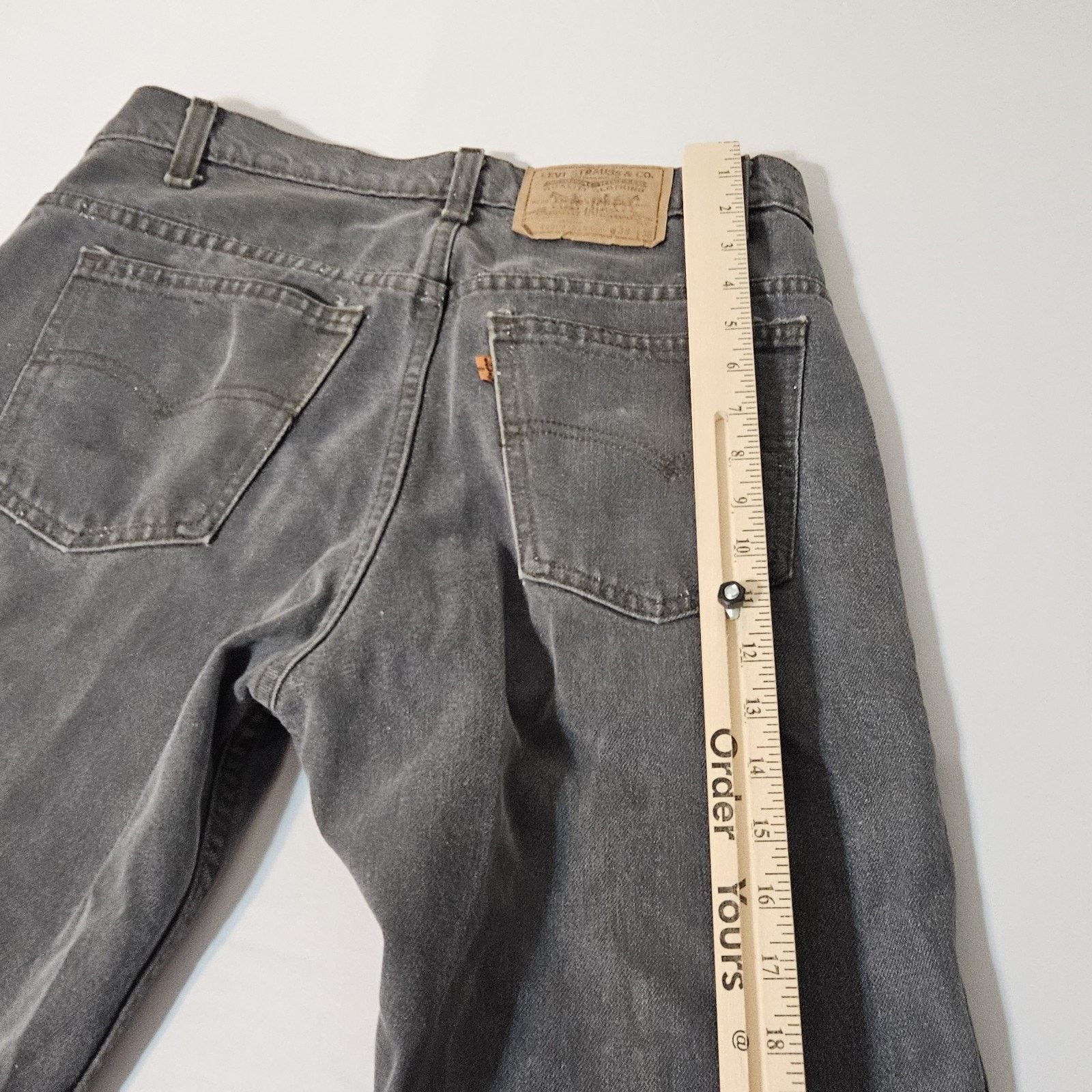Levi's Vintage ORANGE TAG Levi’s 509 Black USA W32 X L27 Faded Size US 32 / EU 48 - 12 Thumbnail