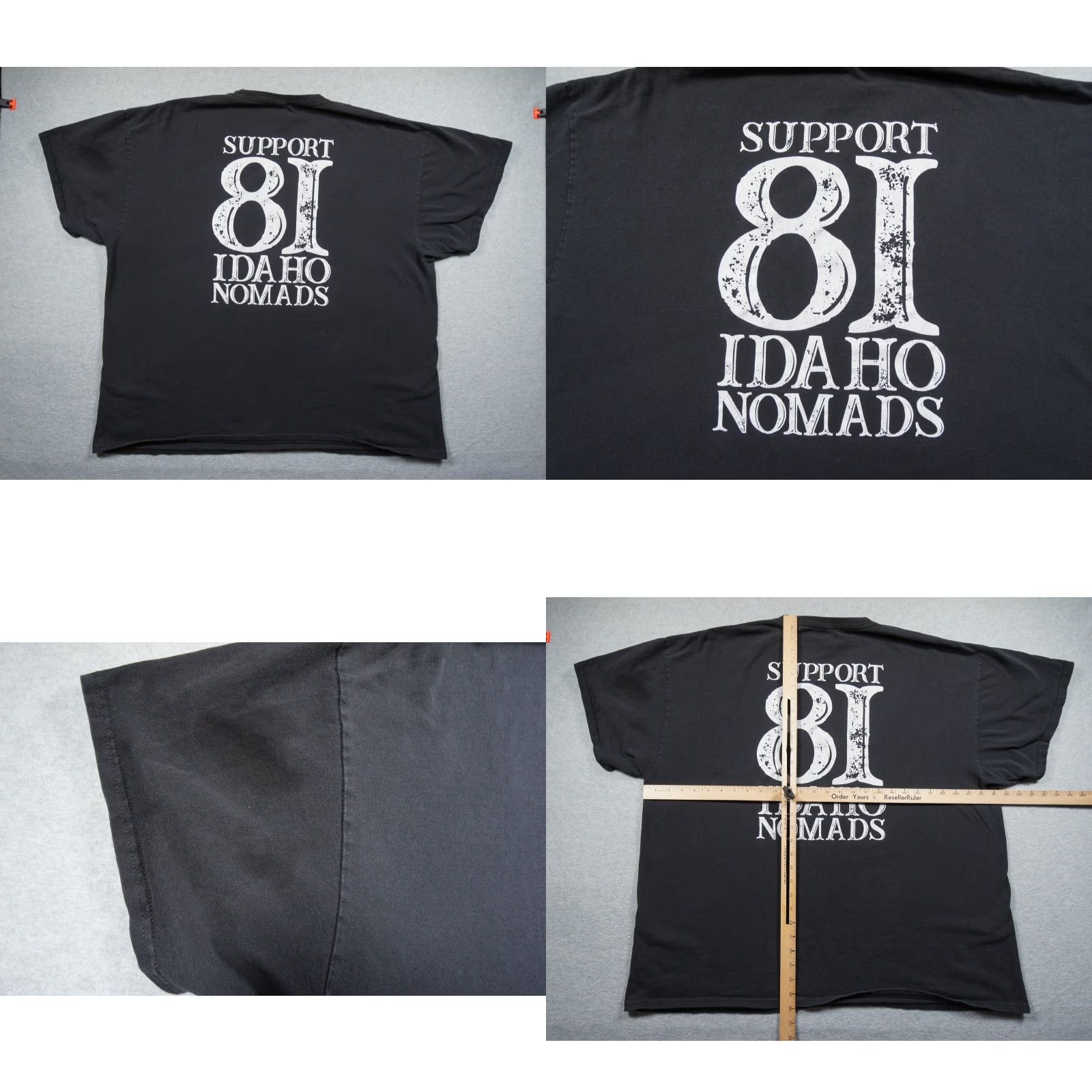 Vintage VINTAGE Idaho 81 Nomads Shirt Mens 3XL XXXL Black Motorcycle Club Graphic Tee Adult Size US XXL / EU 58 / 5 - 8 Thumbnail